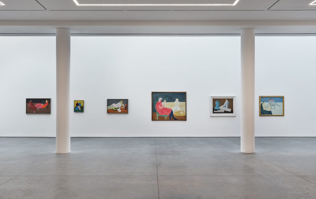 Installation view of "Milton Avery: The Figure" at Karma, 2025.