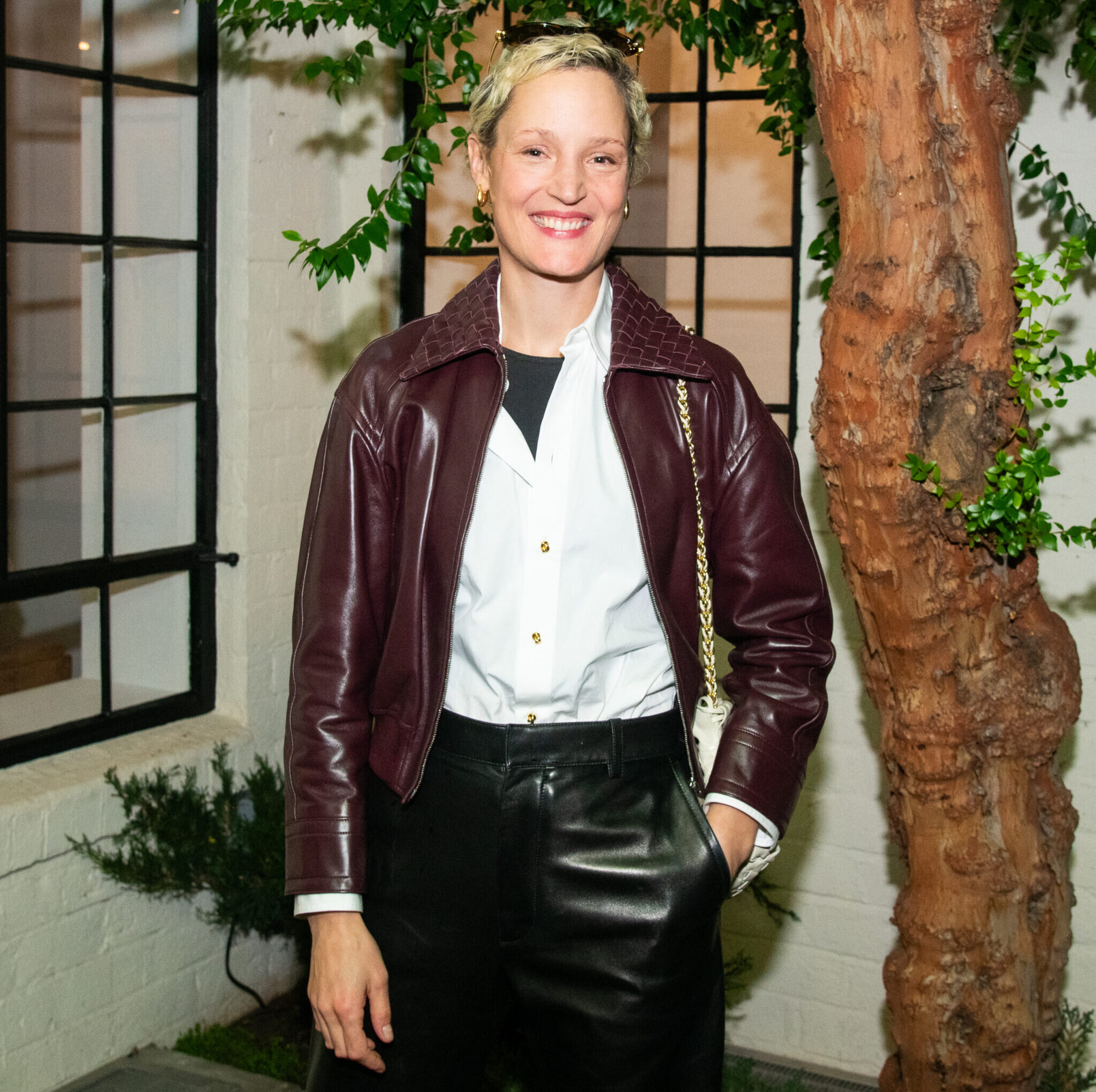 Portrait of Vicky Krieps at Michael Werner Gallery by Linnea Stephen