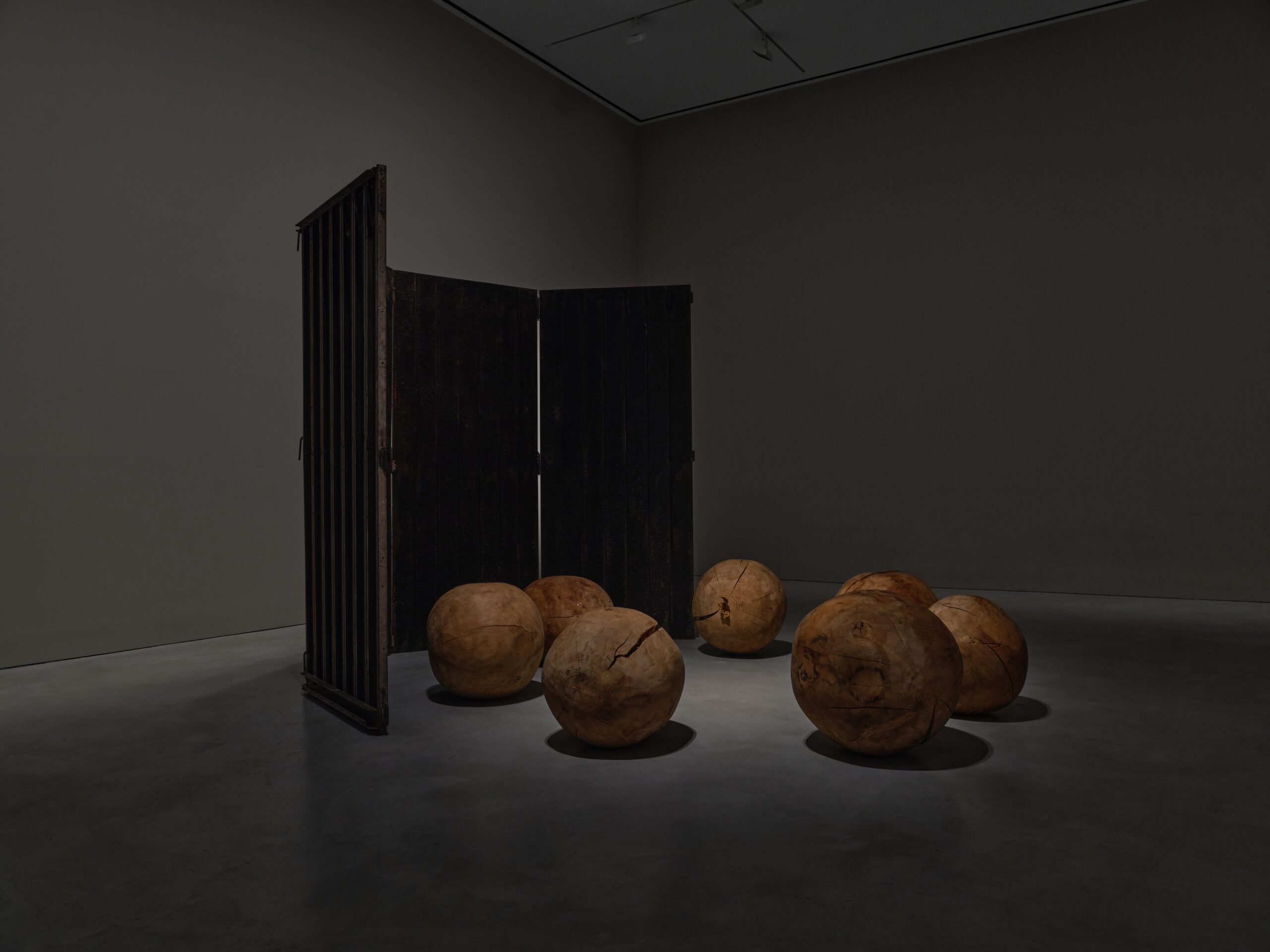 Installation view of "Louise Bourgeois. Gathering Wool," Hauser & Wirth, 2025 .