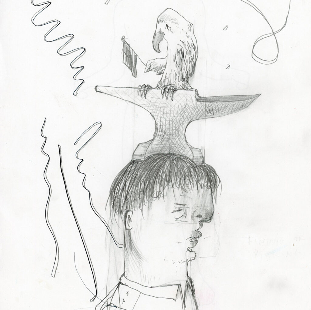 Nicole Eisenman, Untitled, 2025, graphite on paper, Courtesy of the artist, Photo by Annik Wette