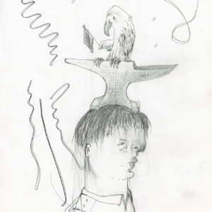 Nicole Eisenman, Untitled, 2025, graphite on paper, Courtesy of the artist, Photo by Annik Wette