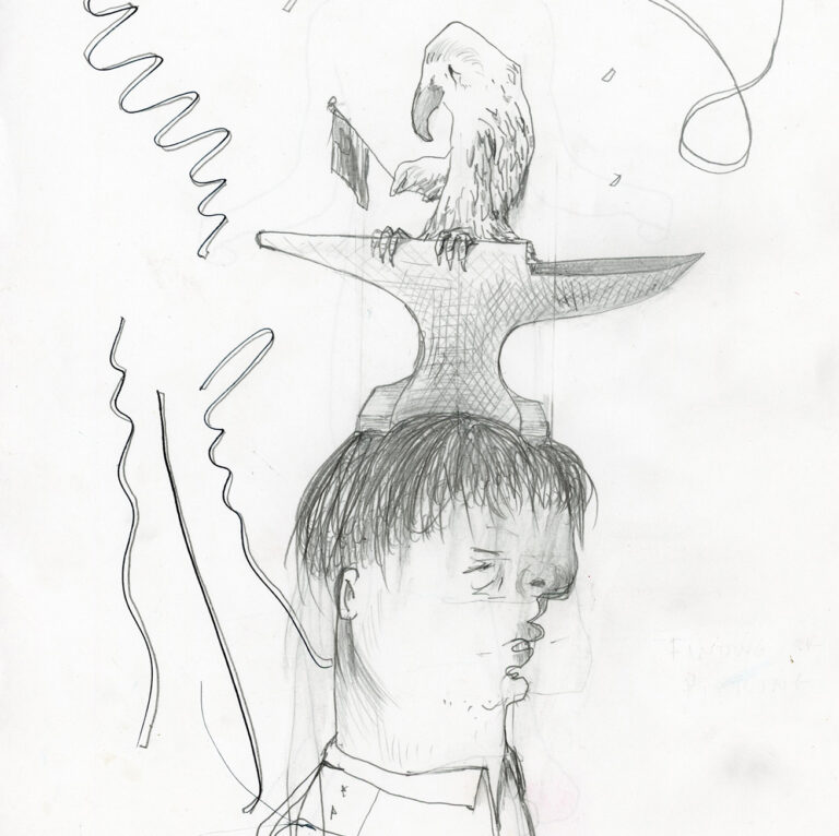 Nicole Eisenman, Untitled, 2025, graphite on paper, Courtesy of the artist, Photo by Annik Wette