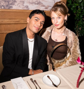 Portrait of Nicky Campbell and Ivy Getty by Madison Voelkel/BFA.com at Marlow East, Jimmy Choo