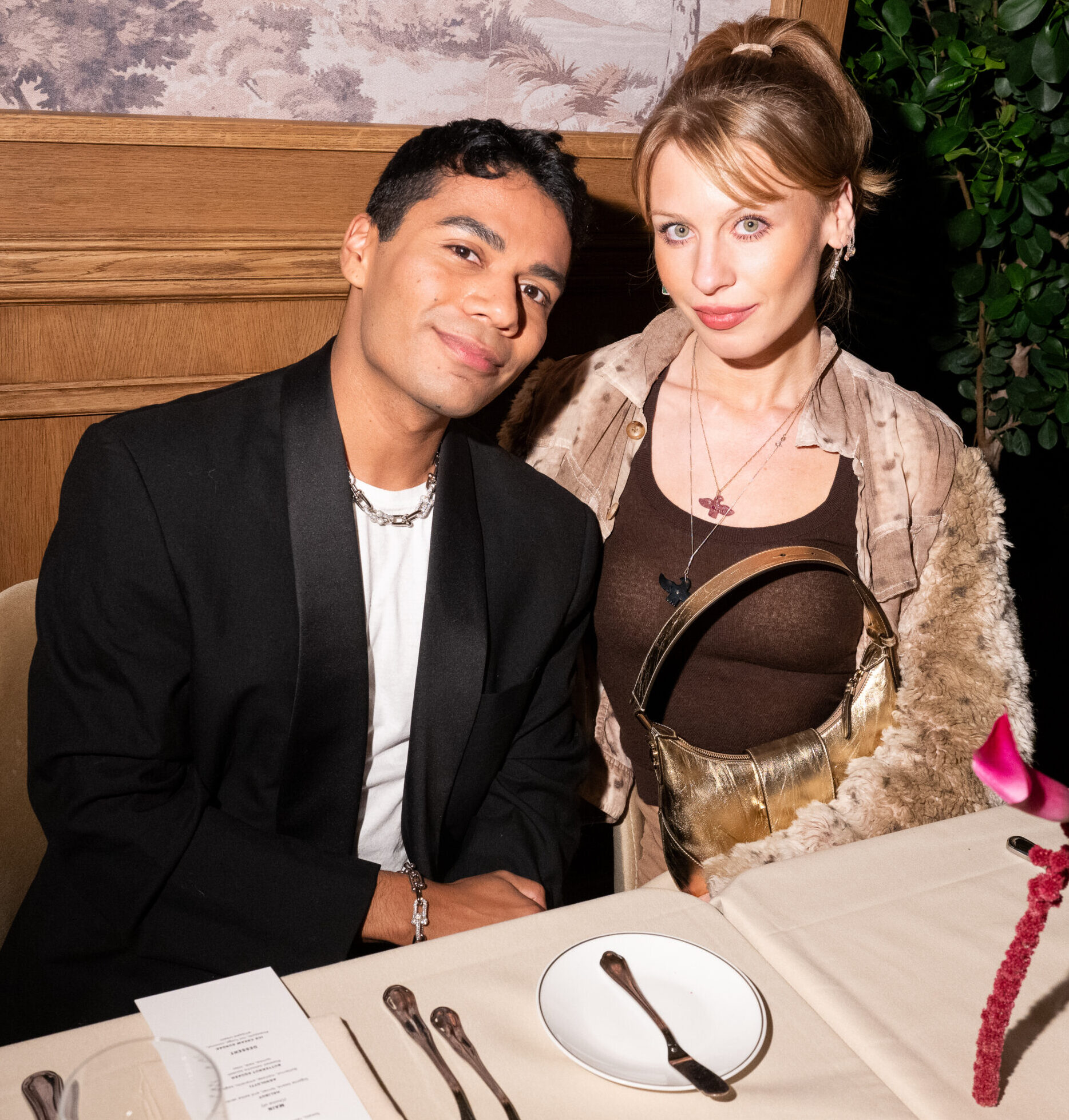 Portrait of Nicky Campbell and Ivy Getty by Madison Voelkel/BFA.com at Marlow East, Jimmy Choo