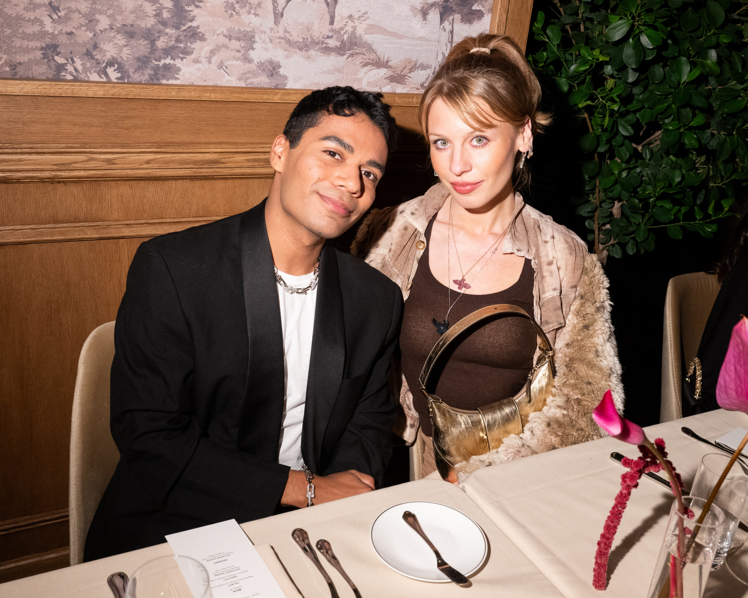 Portrait of Nicky Campbell and Ivy Getty by Madison Voelkel/BFA.com at Marlow East, Jimmy Choo