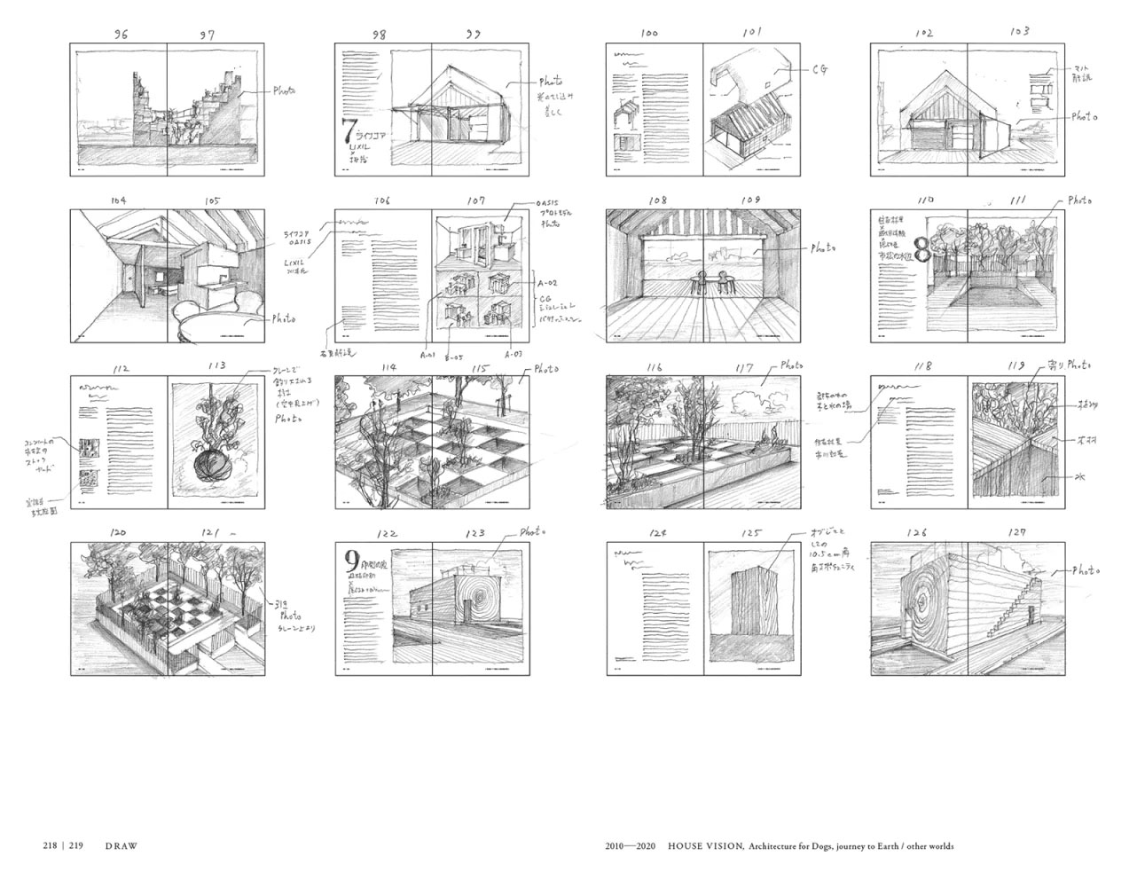 Spread from Draw. Image courtesy of Lars Müller Publishers.