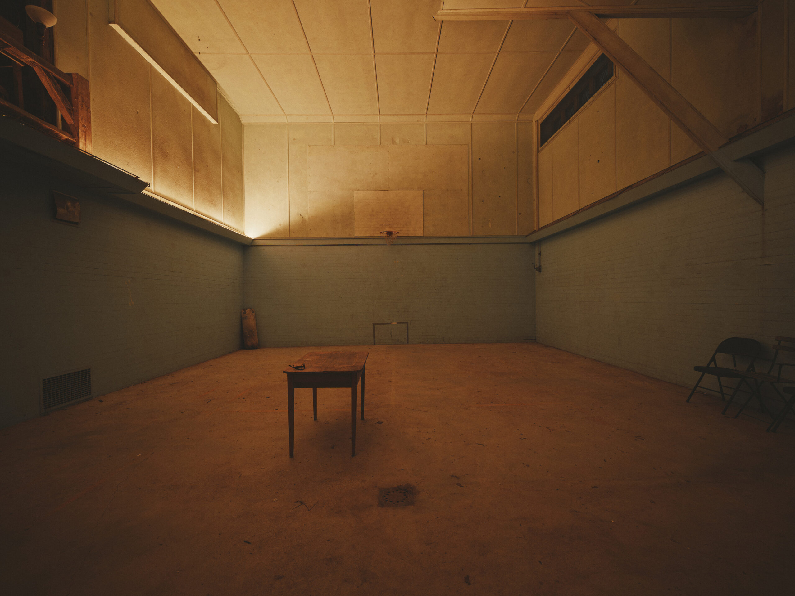 1930s subterranean court for basketball and badminton