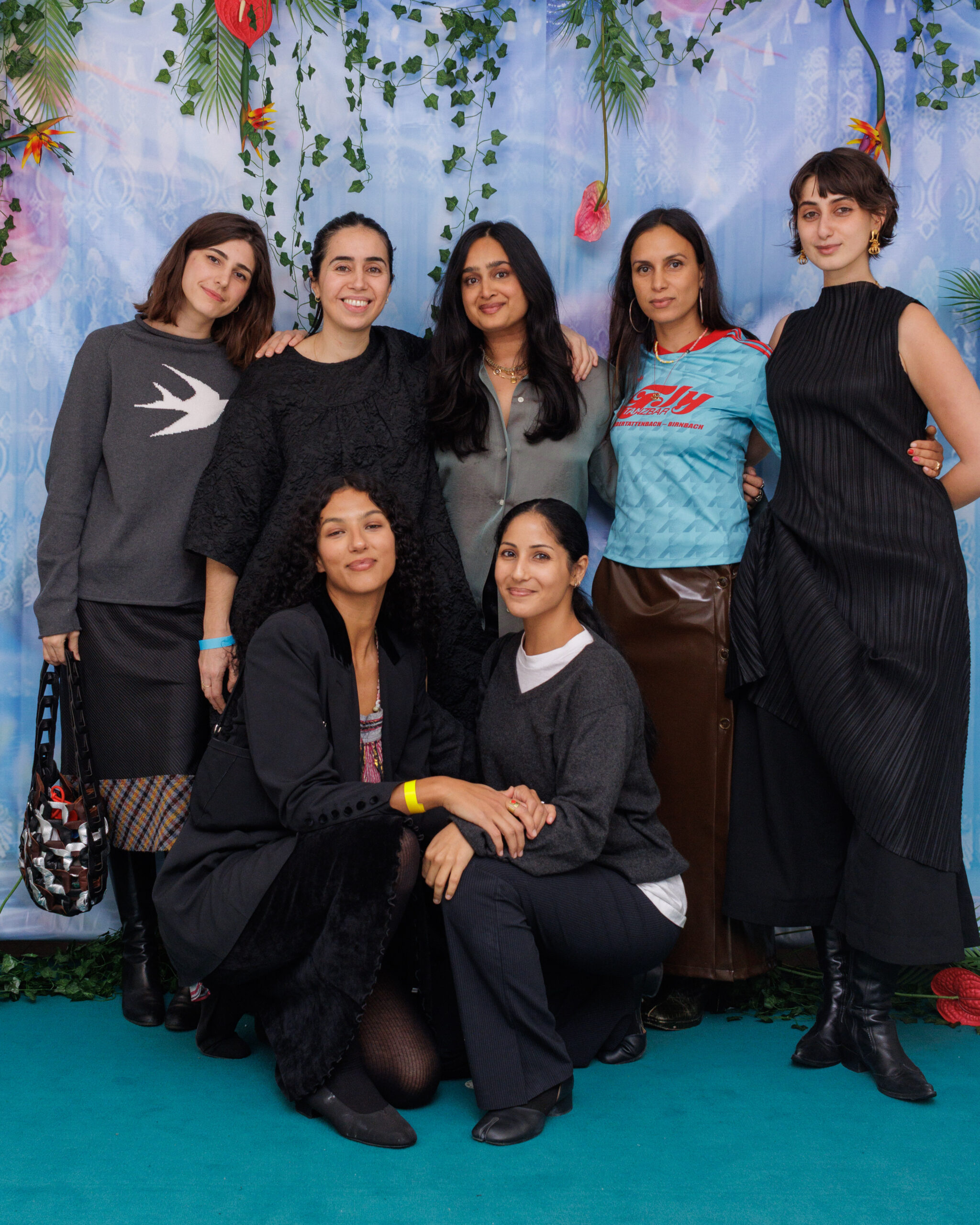 Clemence Poles, Myriam Ben Salah, Arsh Raziuddin, Zohar Benjelloun, Rama Duwaji, Farah Al Qasimi, and Aminah Al Huqail