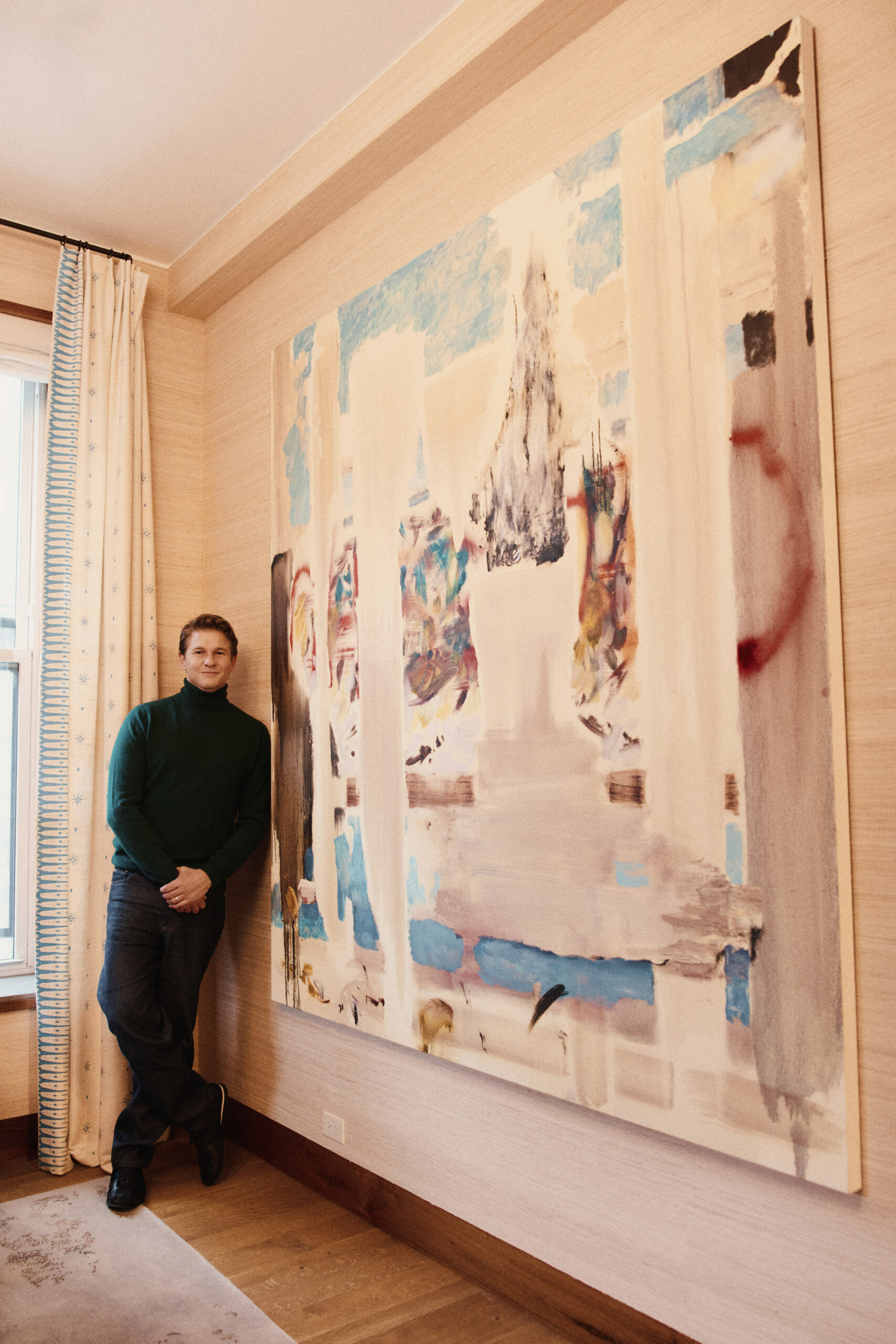 Portrait of David Burtka by Emilio Madrid in his Brooklyn home, Annie Lapin, Through Floats, Here Rises, Far Become, 2020