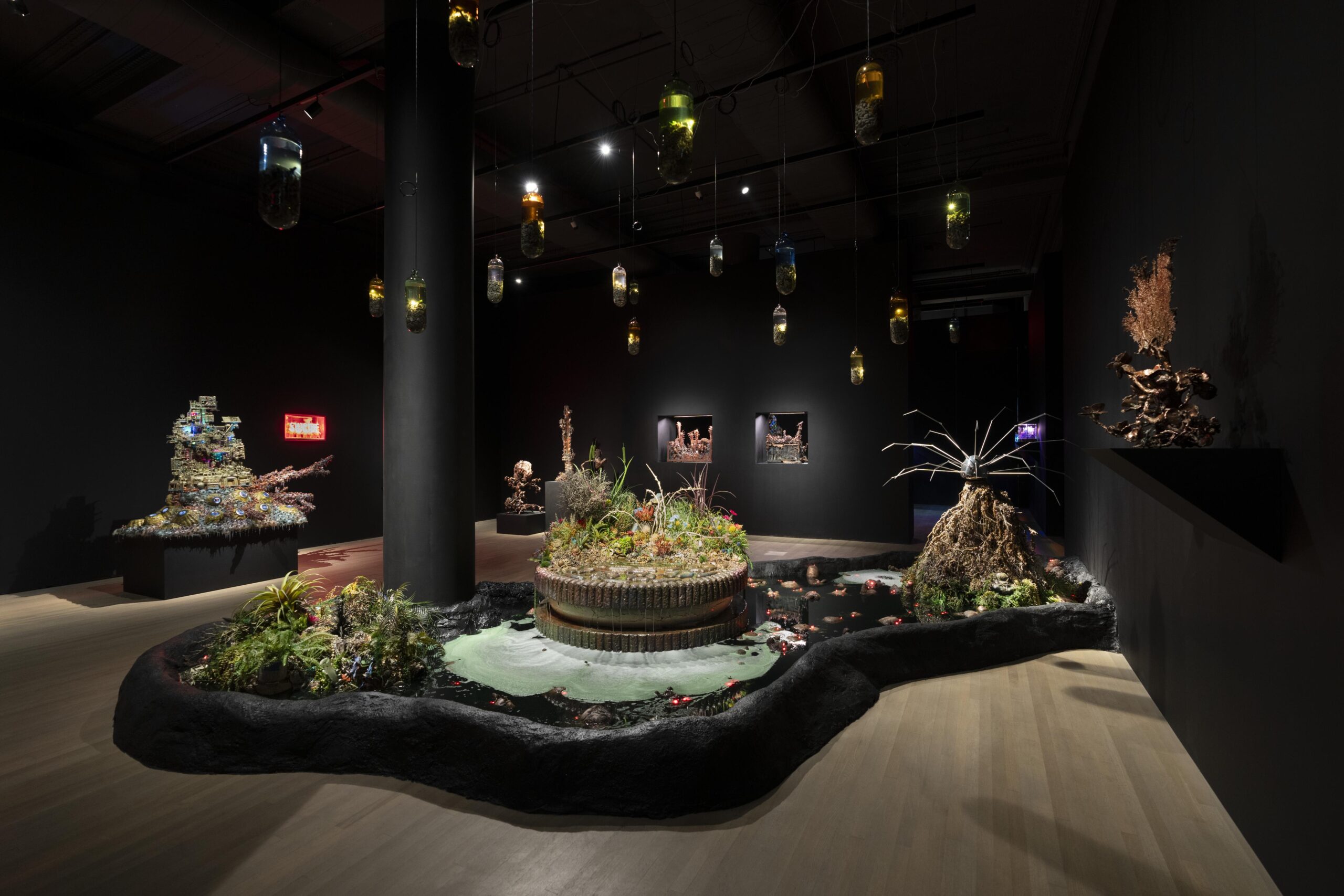 Installation view of "Max Hooper Schneider: Scavenger" by Peter Clough and courtesy of 125 Newbury