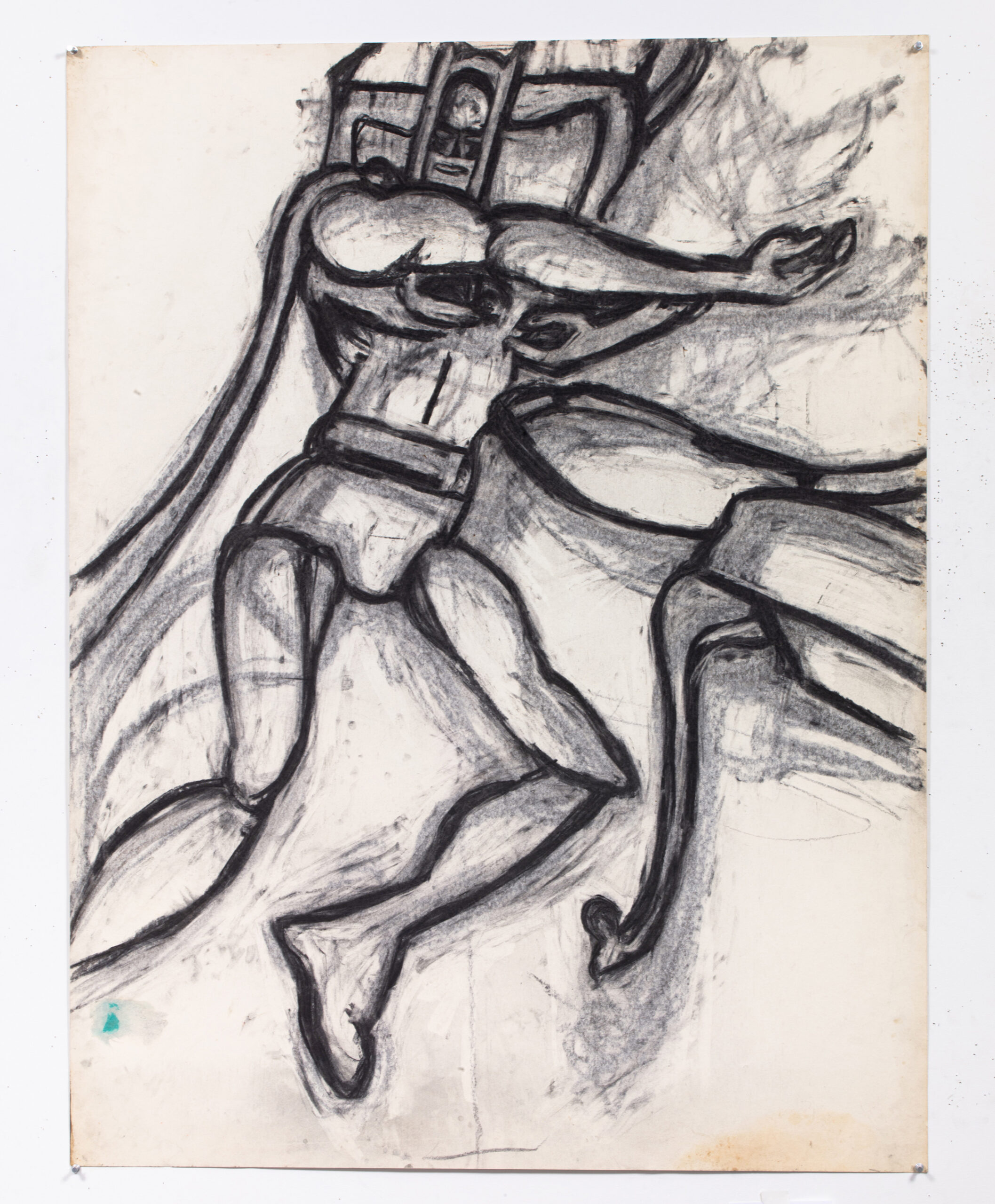 Joyce Pensato, Untitled</em>, circa 1976, charcoal drawing, Petzel