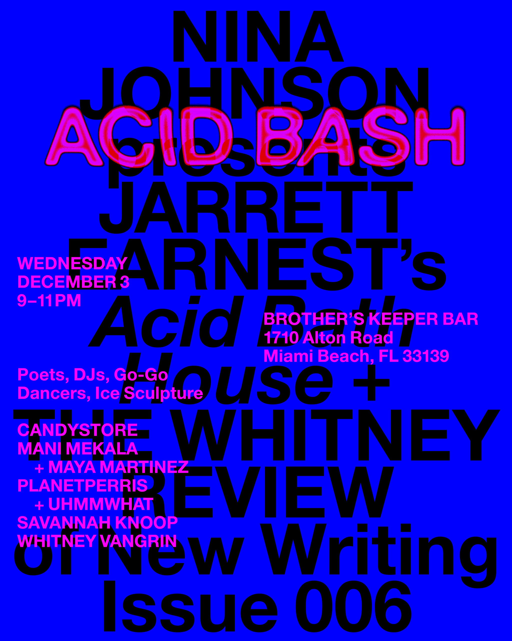 The Whitney Review, Nina Johnson, Jarrett Earnest