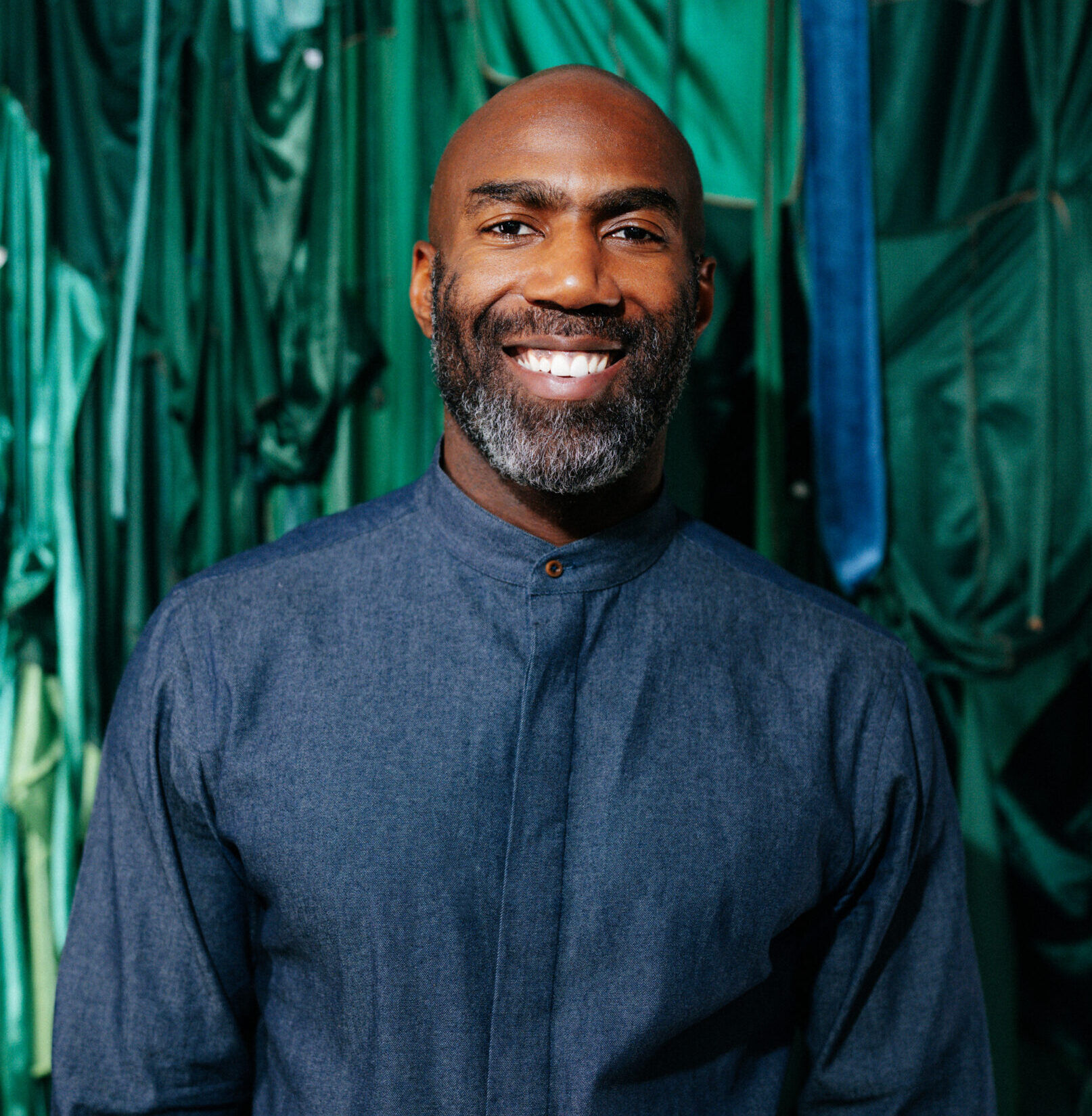 Portrait of collector and football player Malcolm Jenkins