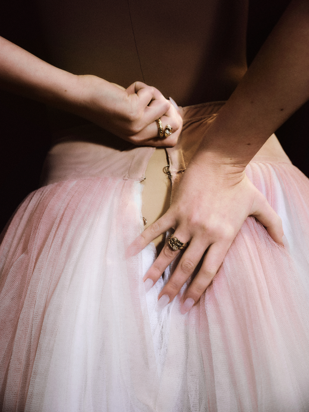 Bvglari ring and tutu.