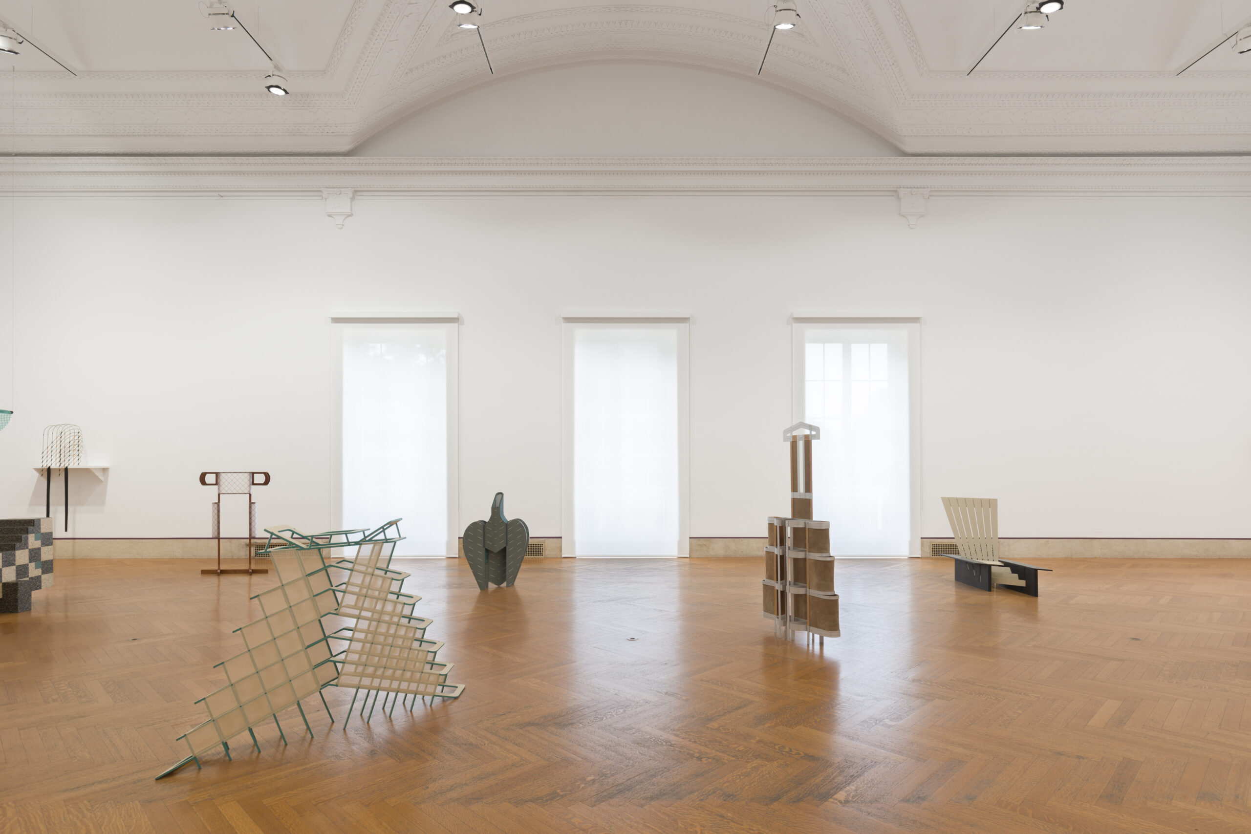 Installation view, Diane Simpson, Formal Wear, American Academy of Arts and Letters, 2025.