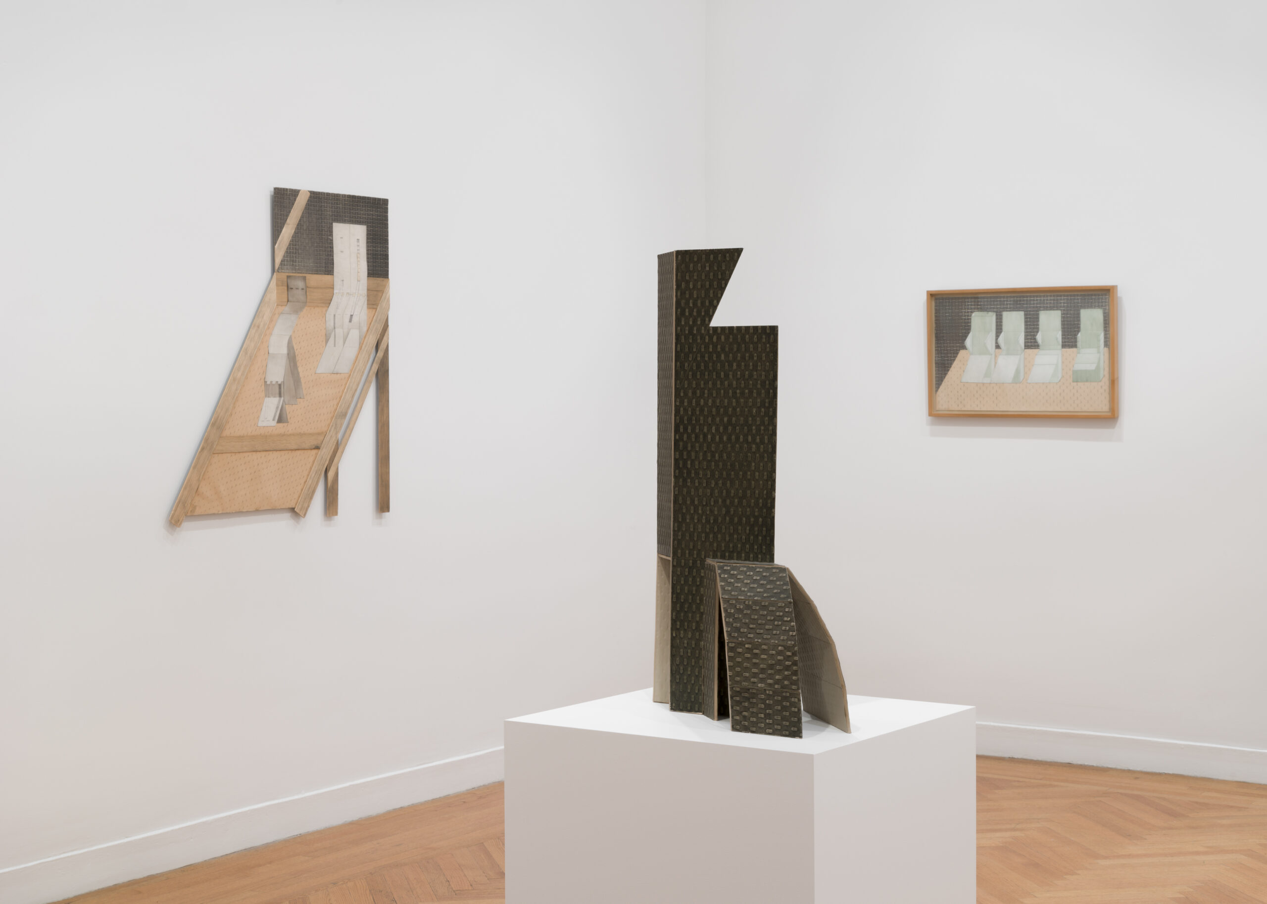 Installation view, Diane Simpson, Formal Wear, American Academy of Arts and Letters, 2025.