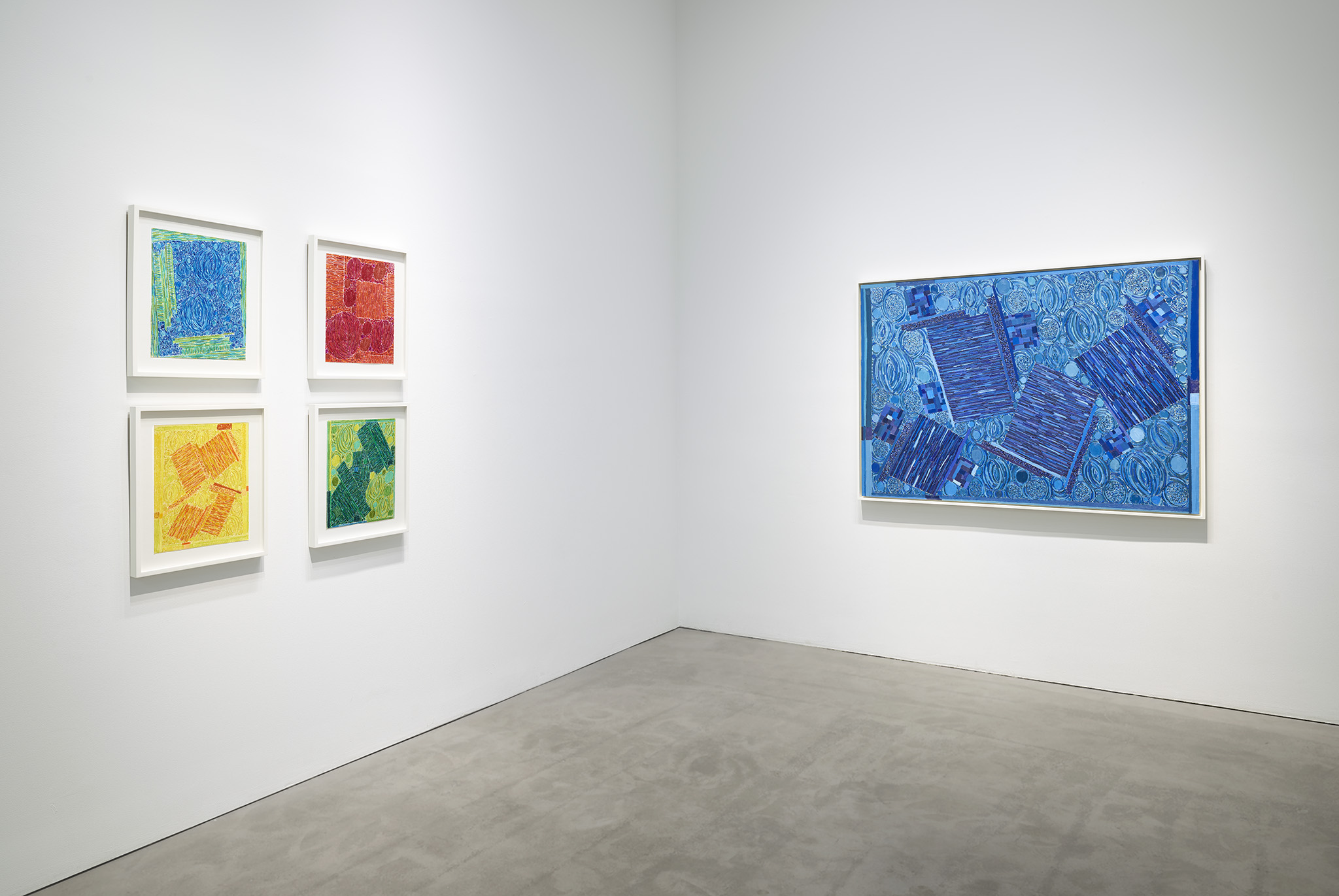 Installation view of Lynne Drexler: A Painted Aria, image courtesy of Berry Campbell
