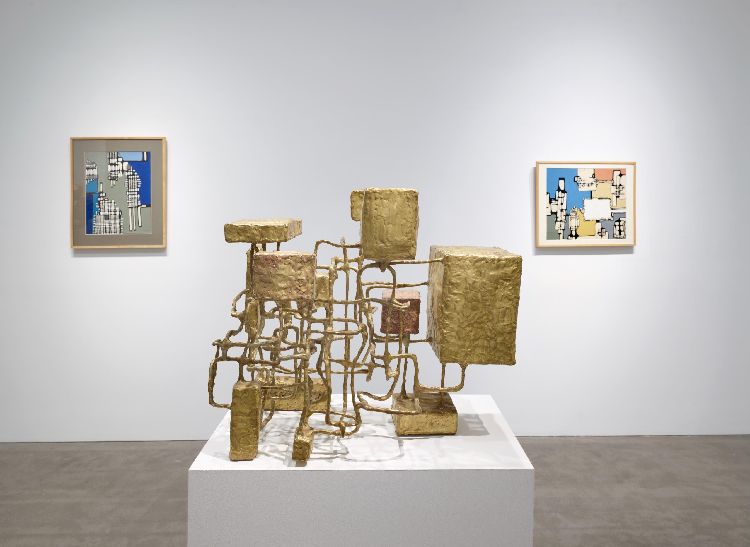 Installation view of Ibram Lassaw: From Equinox to Solstice, image courtesy of Berry Campbell