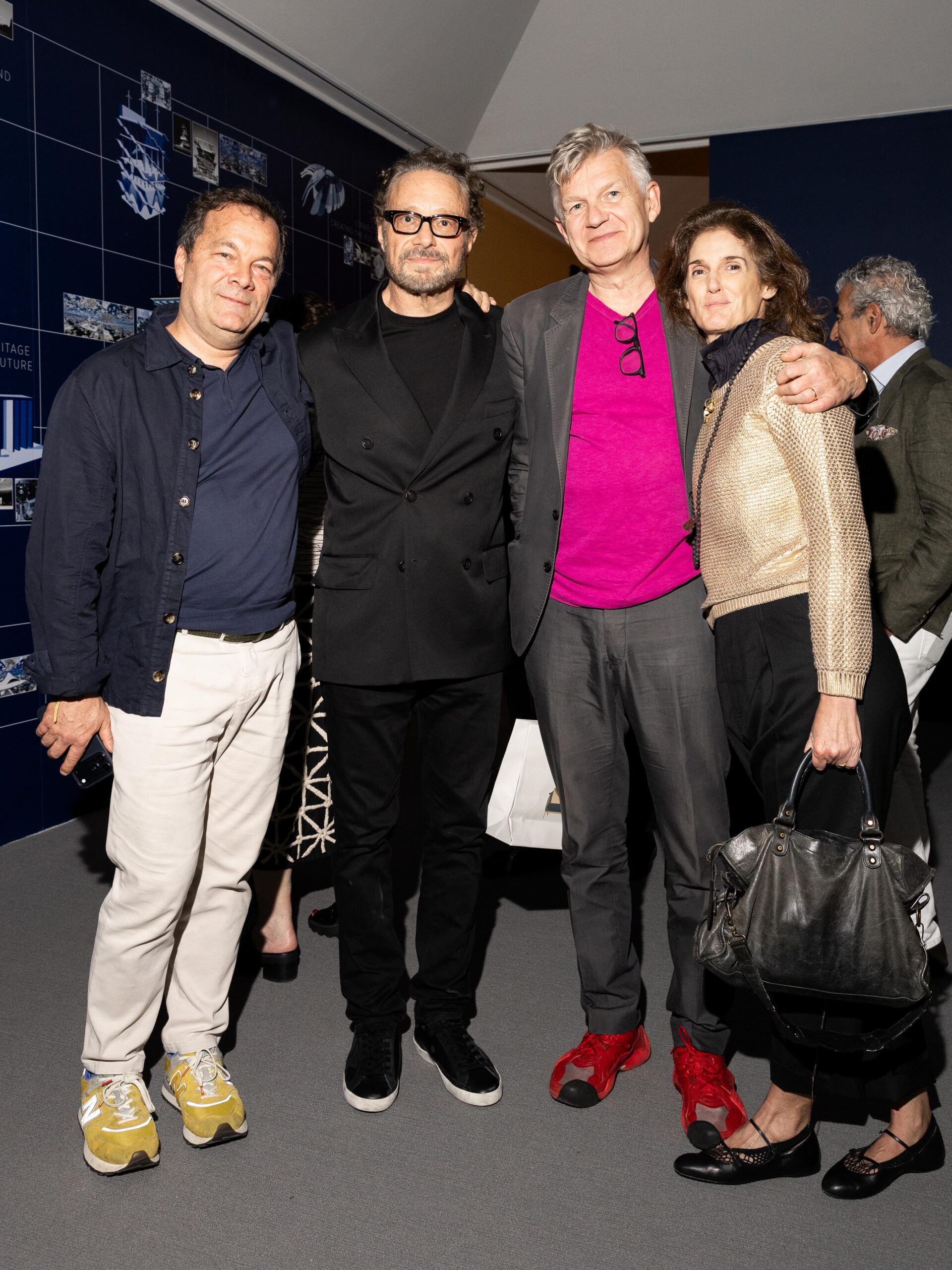 Portrait of Andrew Kreps, Marco Brambilla, Anton Kern, and Patricia Pericas by Jason Sean Weiss/BFA.com