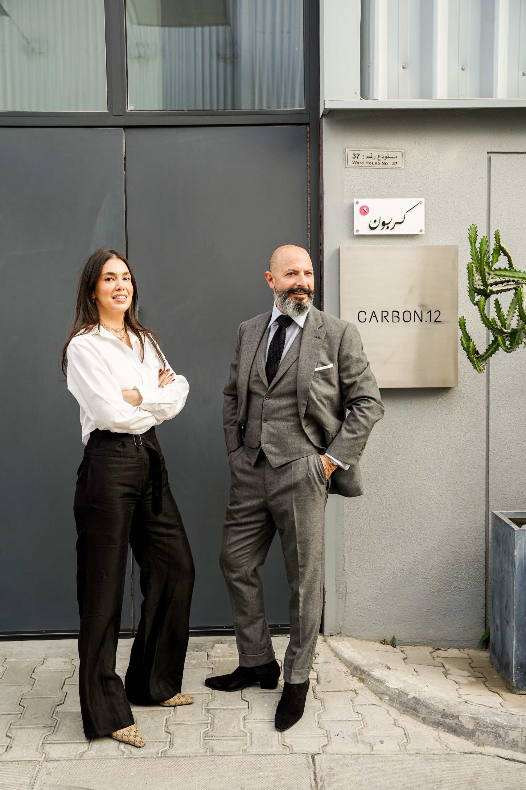 Nadine Knotzer and Kourosh Nori, image courtesy of Carbon 12