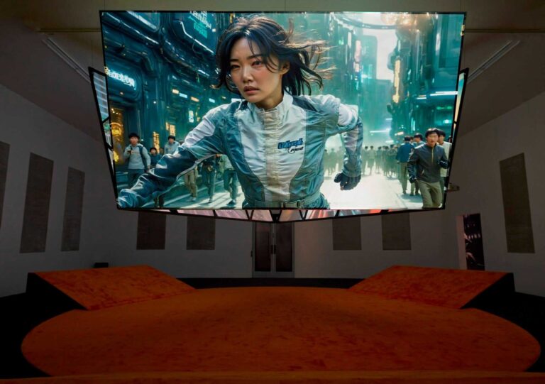 Ayoung Kim, Installation view of "Delivery Dancer Codex" at MoMA PS1