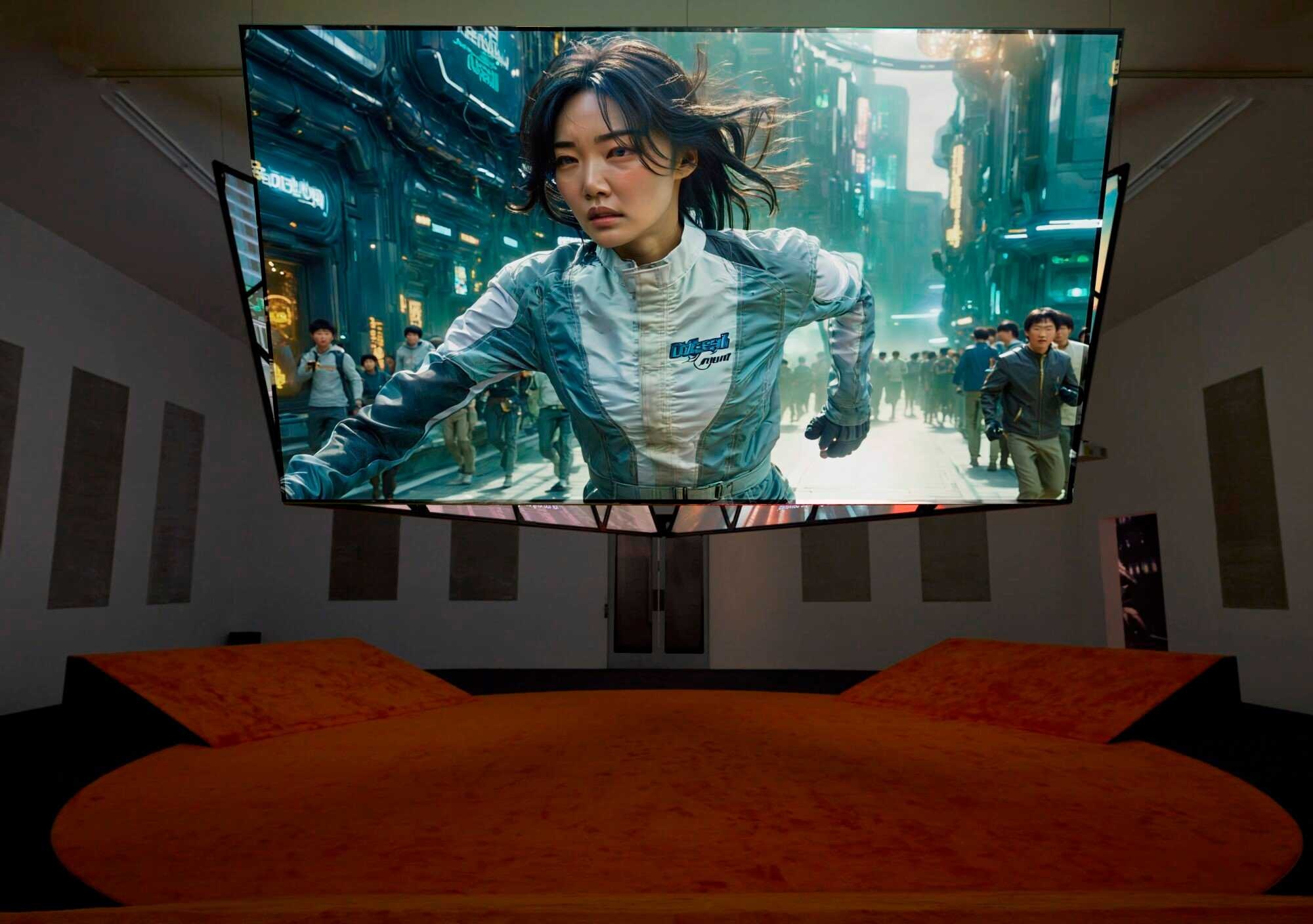 Ayoung Kim, Installation view of "Delivery Dancer Codex" at MoMA PS1