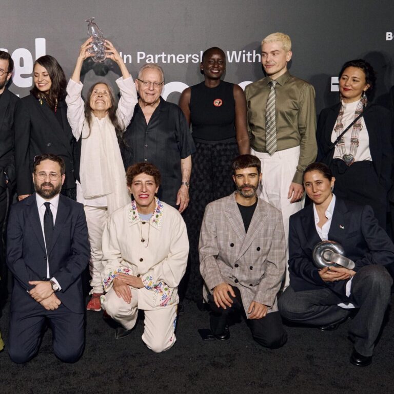 Noah Horowitz, Ibrahim Mahama, Alessio Antoniolli, Robert Leckie, Candice Hopkins, Cecilia Vicuña, Joel Wachs, Marie Helene Pereira, Simone Farresin, Saodat Ismailova, Mohammad Alfaraj, Vincenzo de Bellis, Nairy Baghramian, Andrea Trimarchi, and Meriem Bennani, all imagery courtesy of Art Basel and BOSS