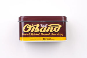 Rubber band tin.