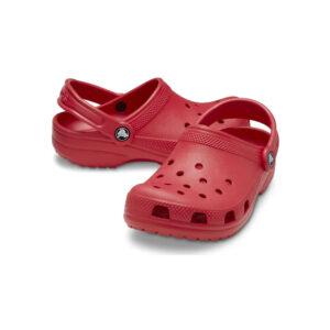 Red crocs.