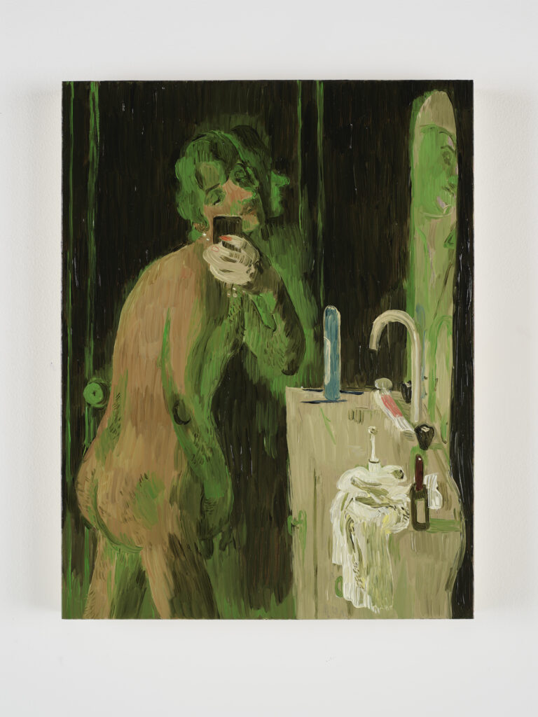 Salman Toor painting, Skinny Boy, 2025