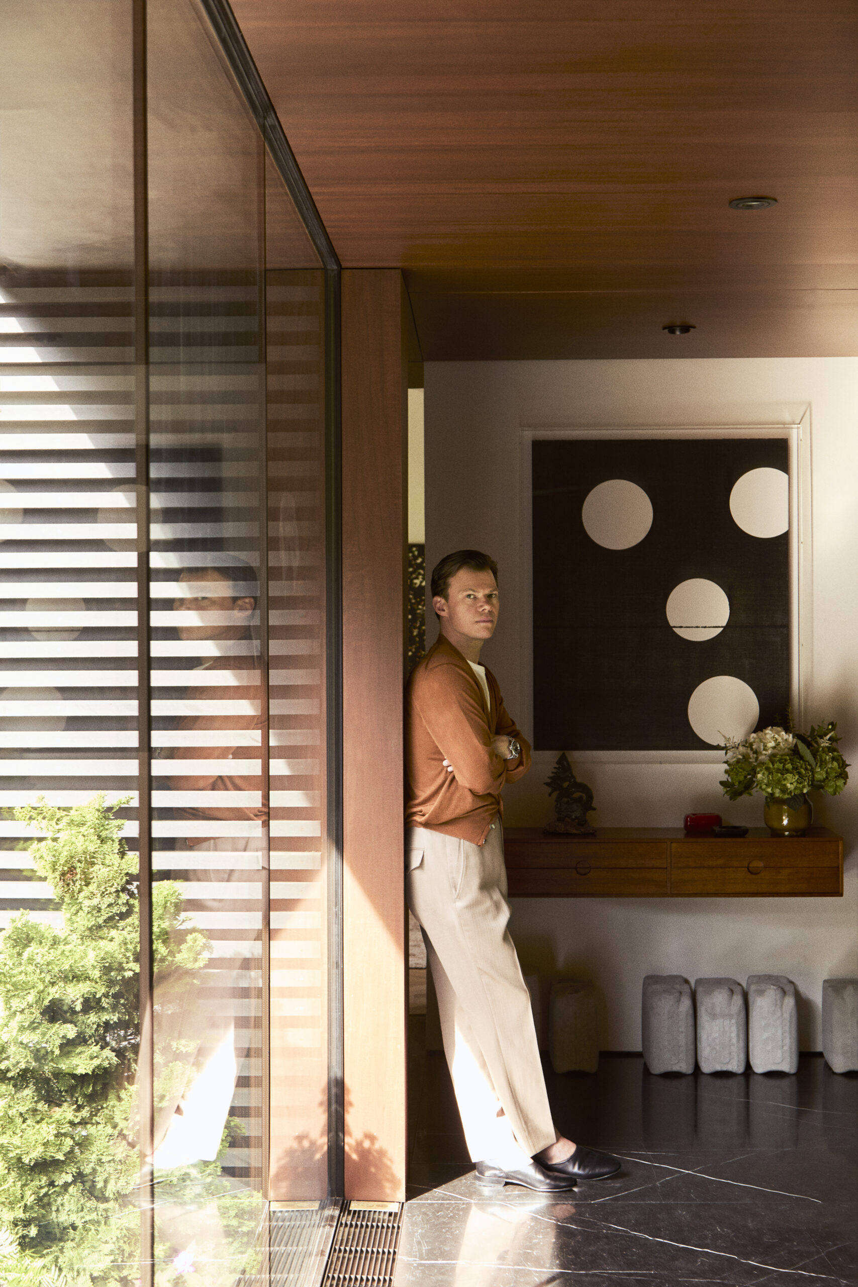 Rob Teeters at home in Sagaponack