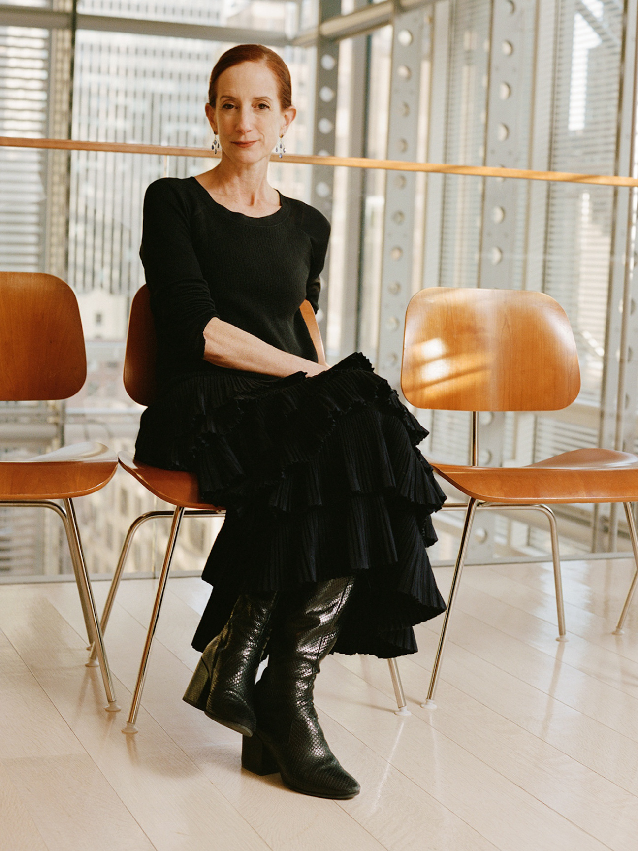 Portrait of Vanessa Friedman at the New York Times building by Jeff Henrikson.