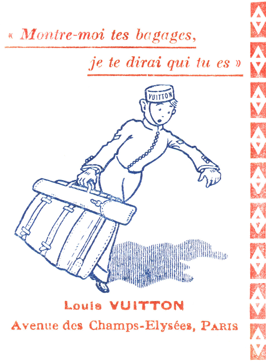 Vintage Louis Vuitton advertisement