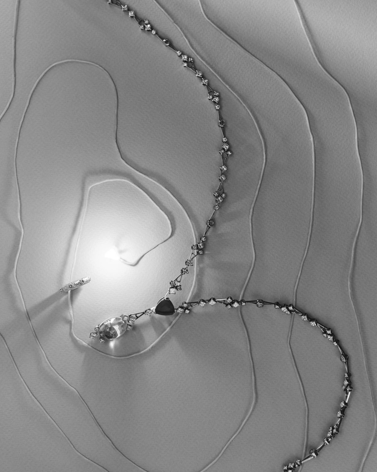 Reza Nature Series Web Necklace and Buccellati Macri Positano Eternelle Ring