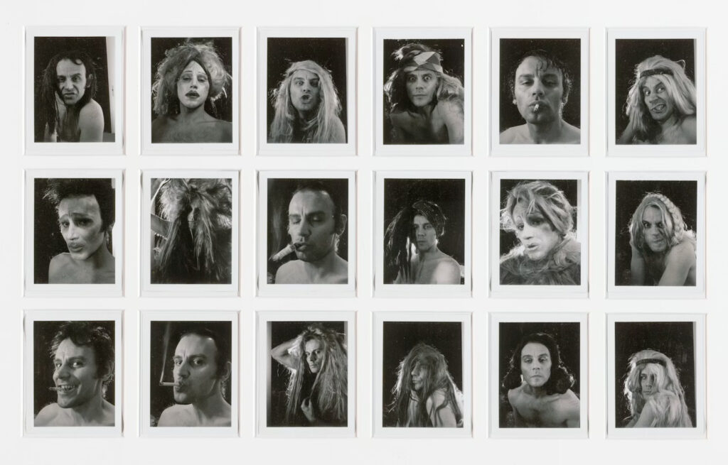 Polaroids of men and women from the 70s taken by Lucas Samaras.
