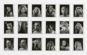 Polaroids of men and women from the 70s taken by Lucas Samaras.