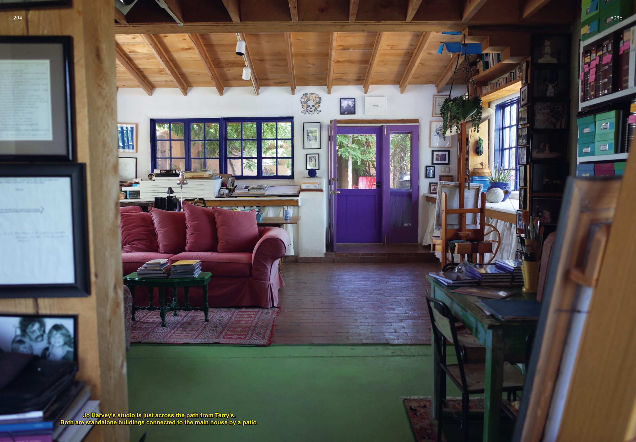 The Santa Fe home of Terry and Jo Harvey Allen shot by photographer Adraint Khadafhi Bereal