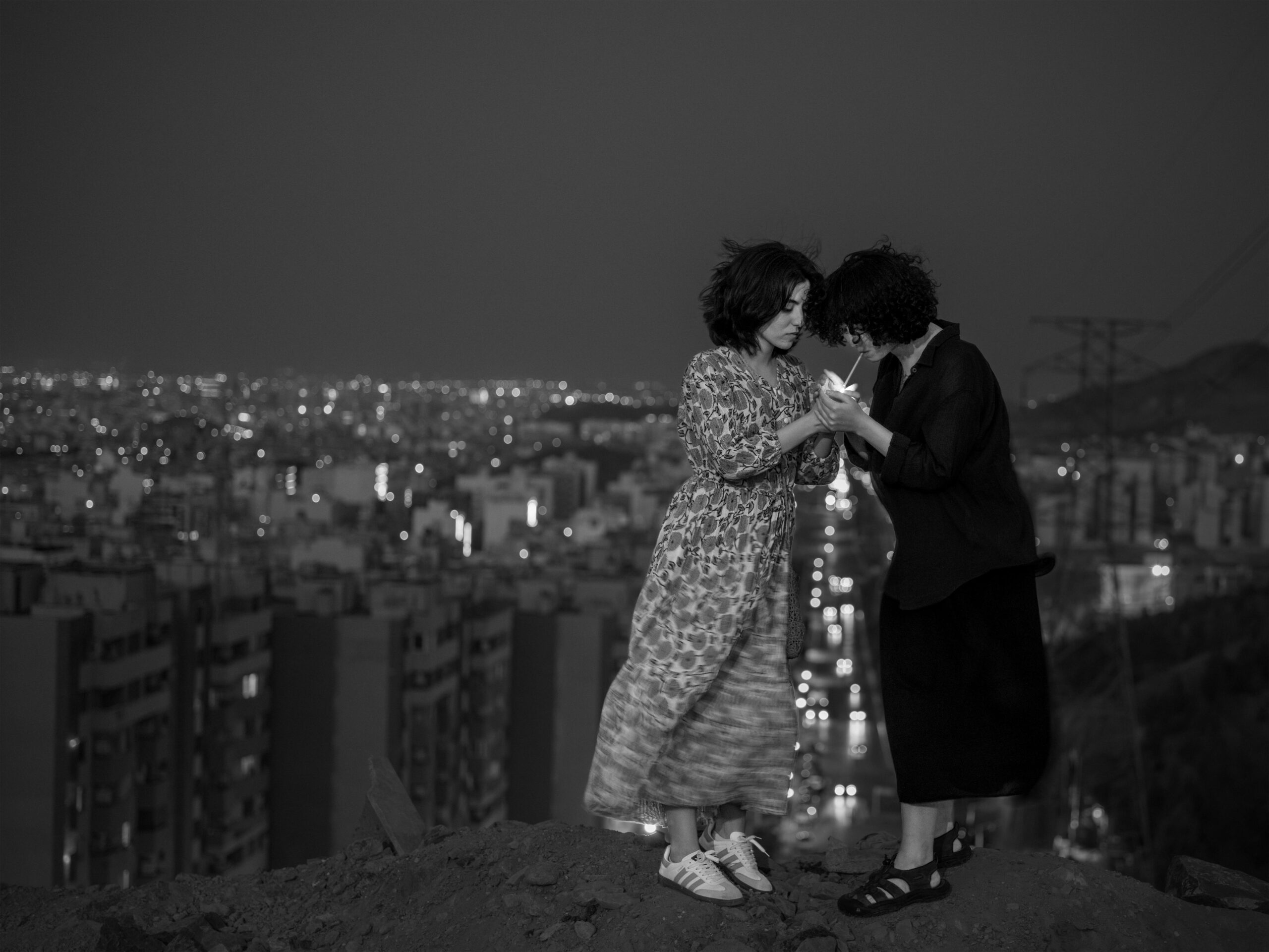 Sara Abbaspour, Untitled (lighting cigarettes), 2024, Photography courtesy of the artist