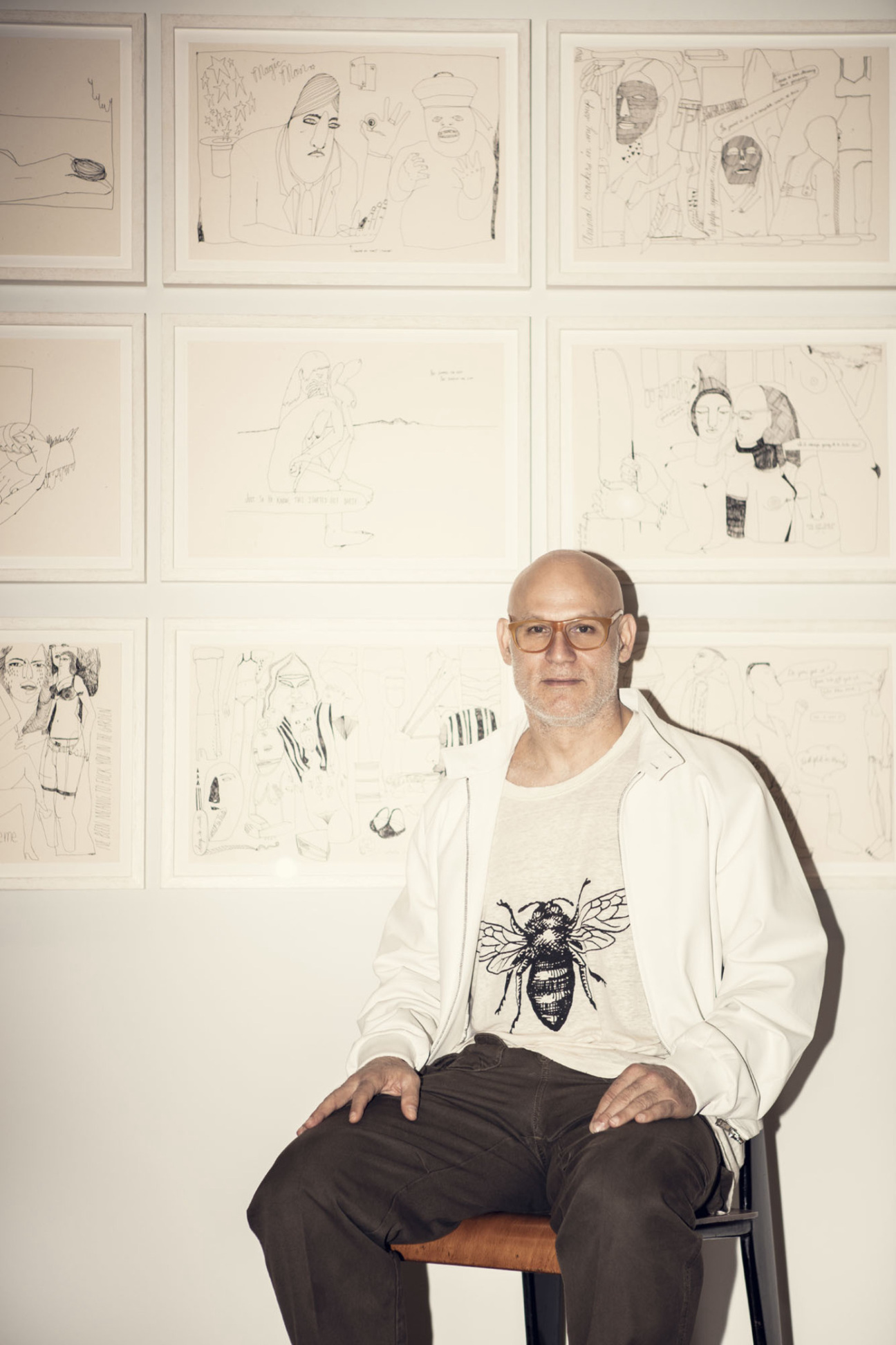 Craig Robins at the Dacra office, all imagery courtesy of the collector.