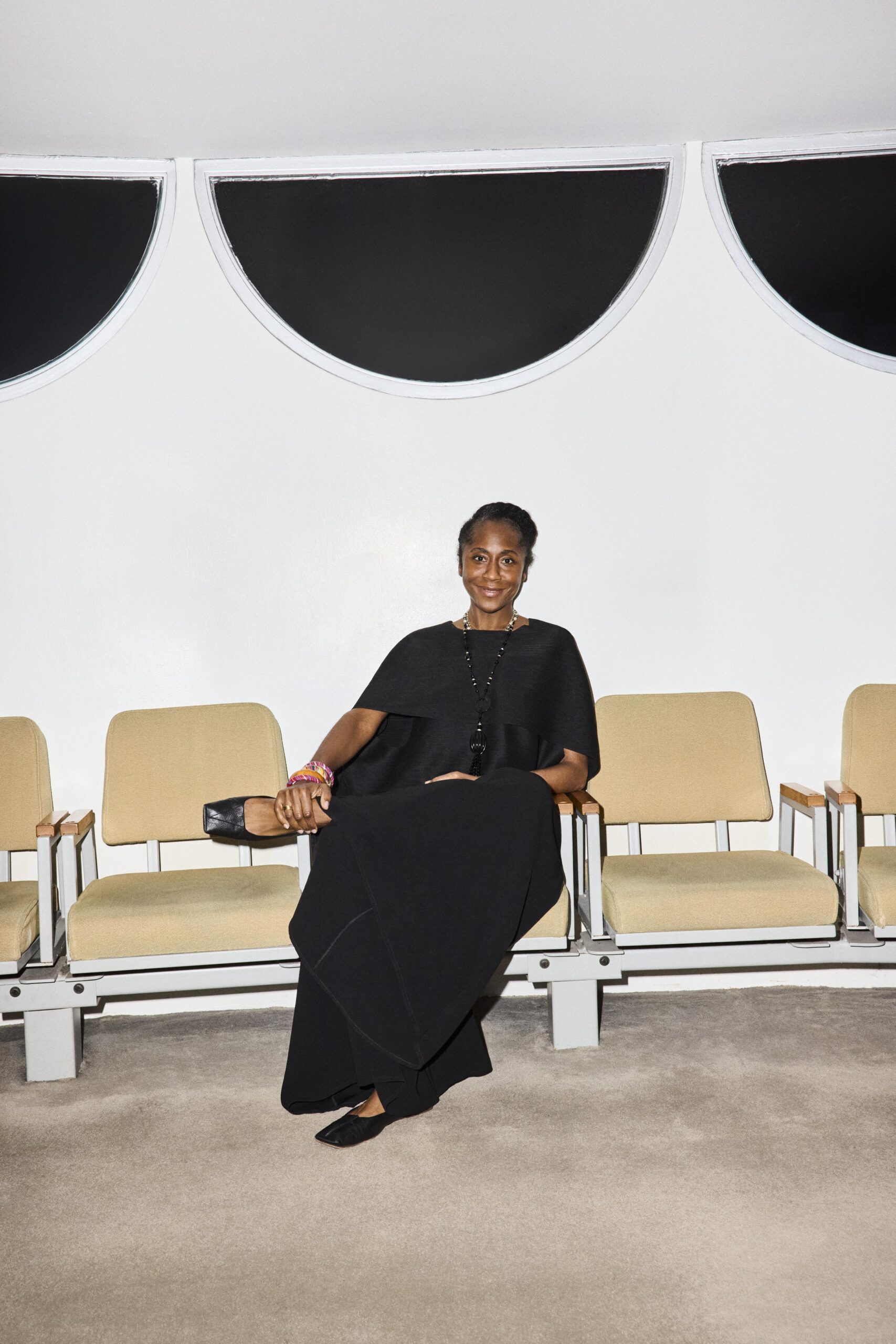Portrait of Guggenheim curator and deputy director Naomi Beckwith by photographer Jeremy Liebman