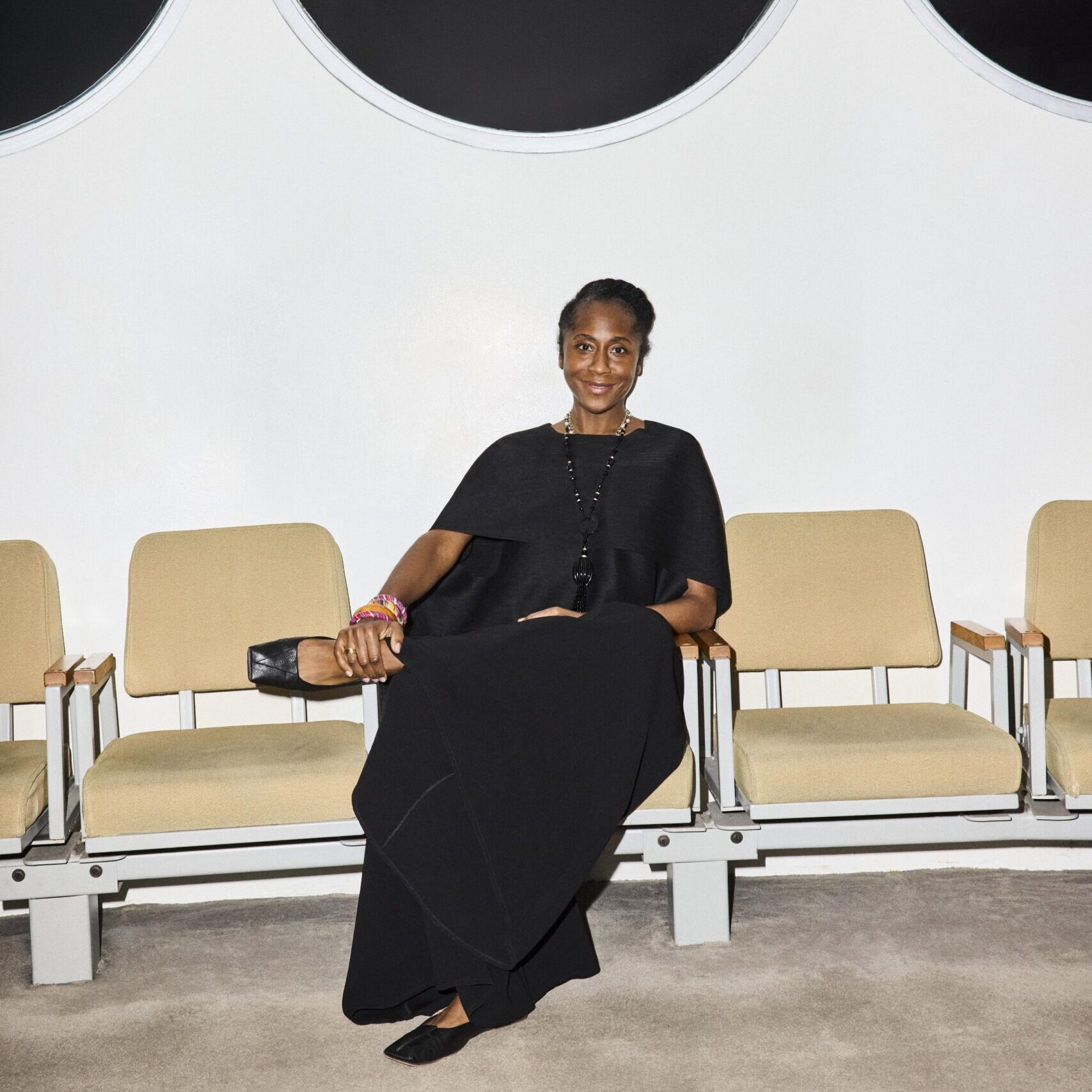 Portrait of Guggenheim curator and deputy director Naomi Beckwith by photographer Jeremy Liebman