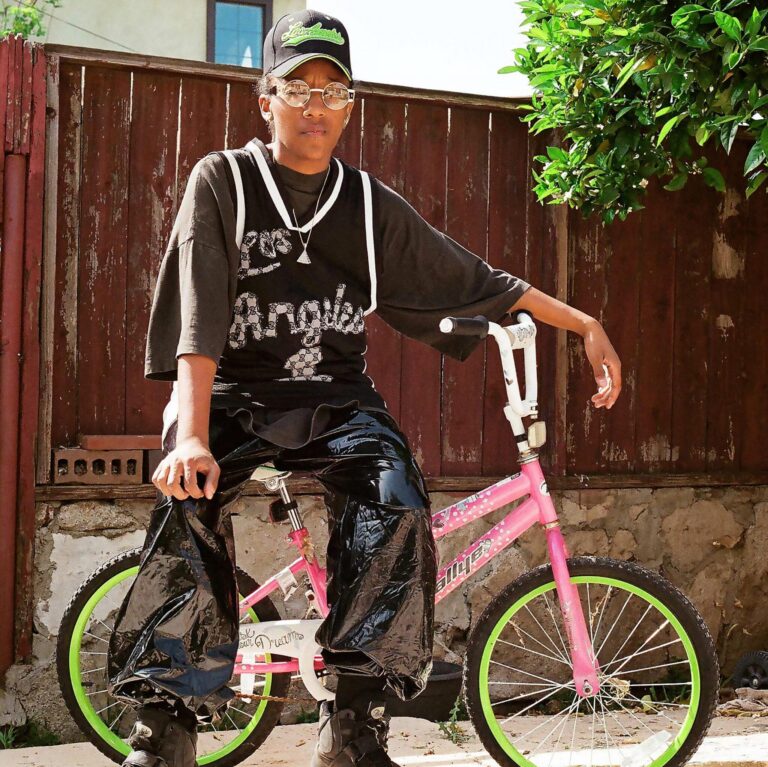 Portrait of artist Lauren Halsey, with photography by Russell Hamilton