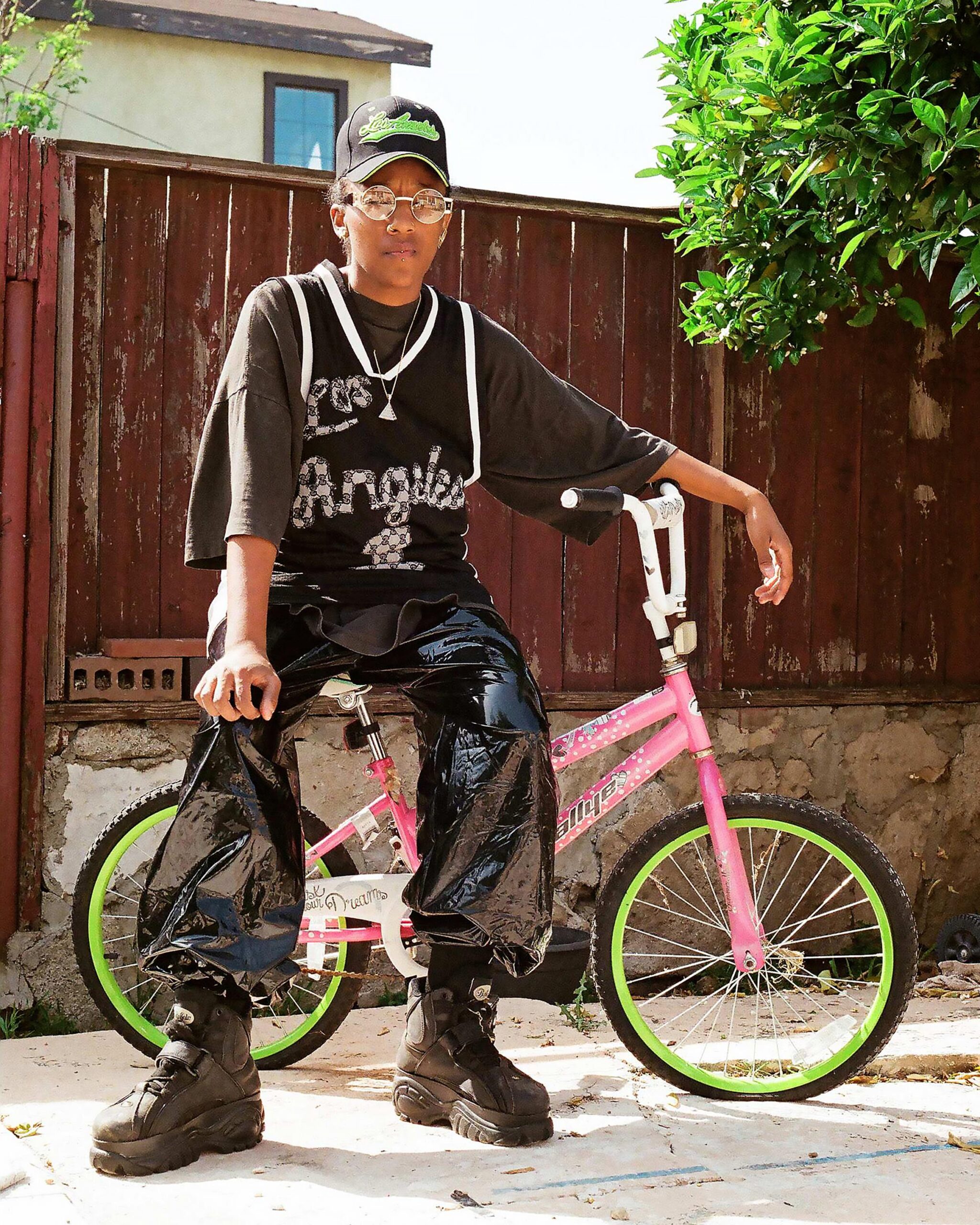 Portrait of artist Lauren Halsey, with photography by Russell Hamilton