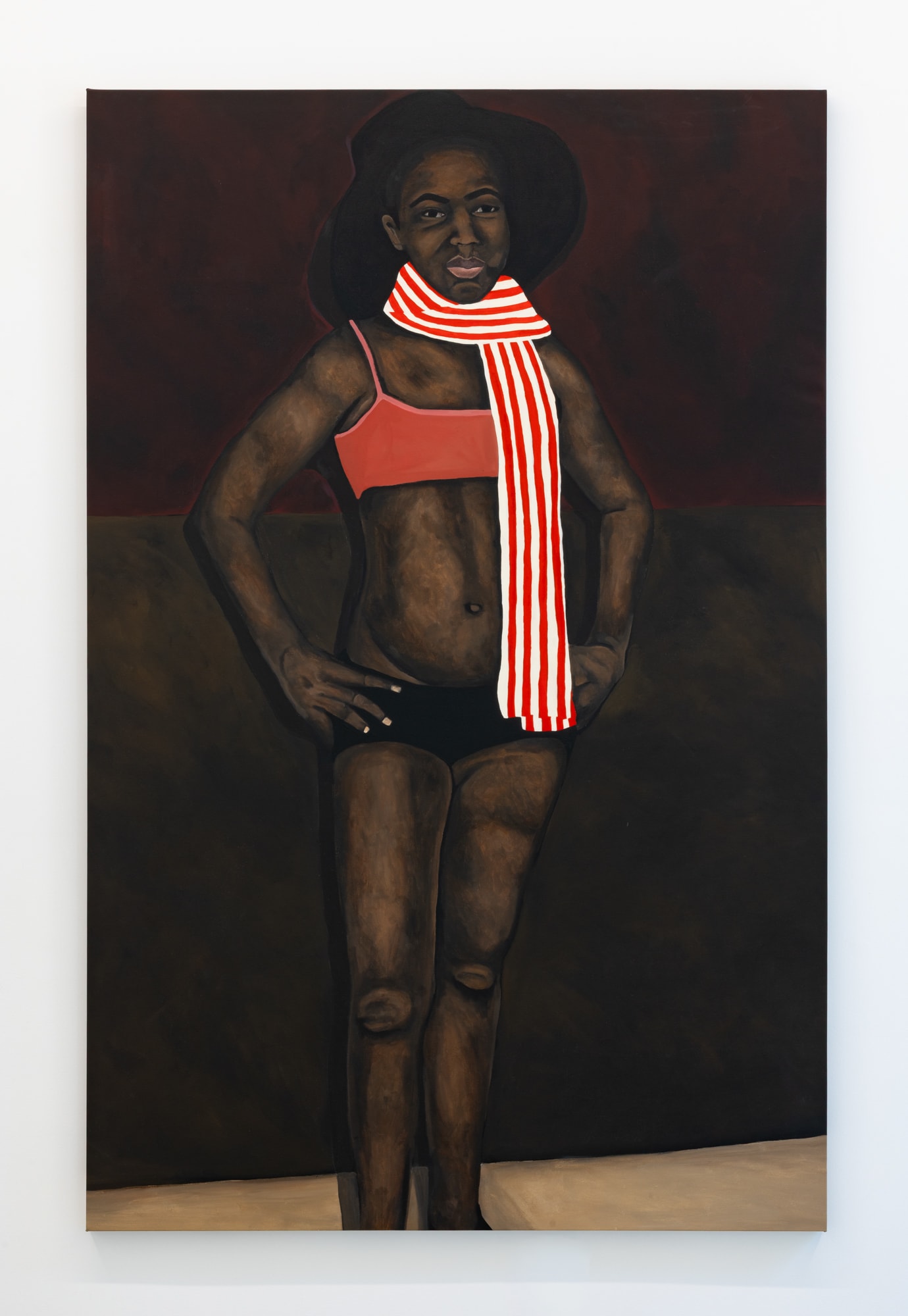 Painting by Auudi Dorsey, Where the Sand Meets Water, 2025.