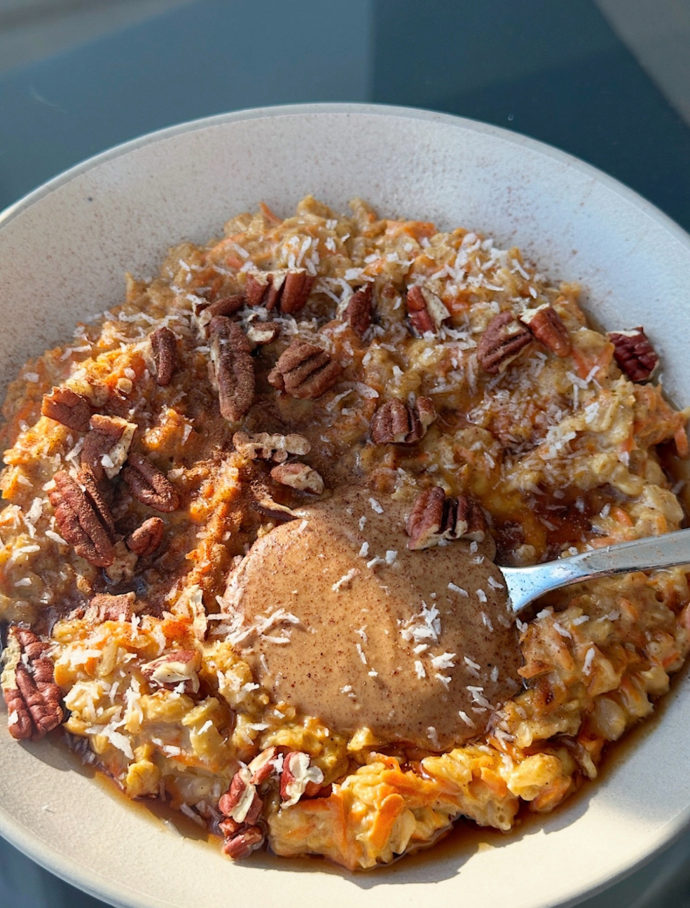 Carrot Cake Oatmeal by Samah Dada