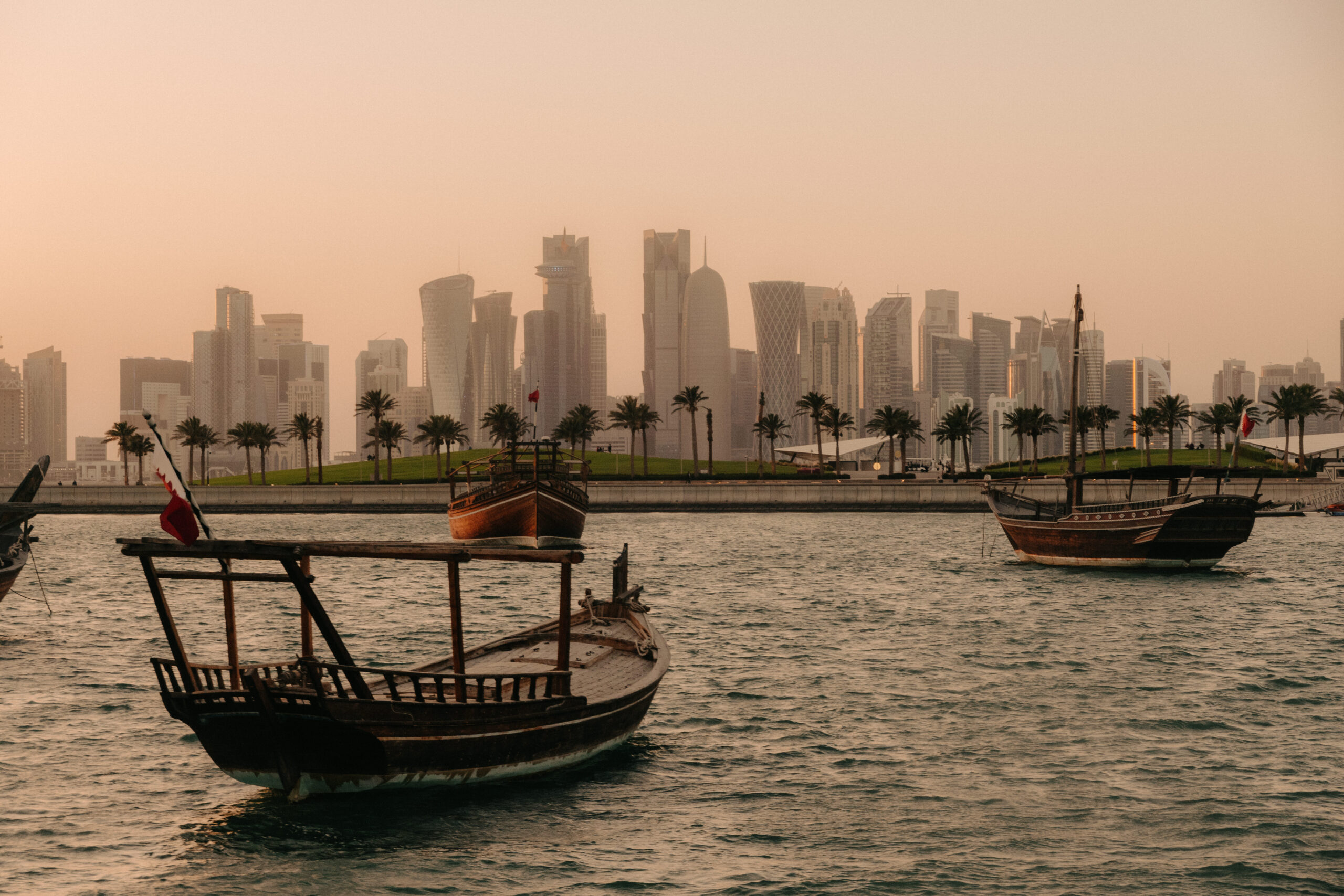 Doha in Qatar waterway 