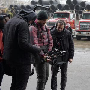 Jay Duplass on the set of THE BALTIMORONS.