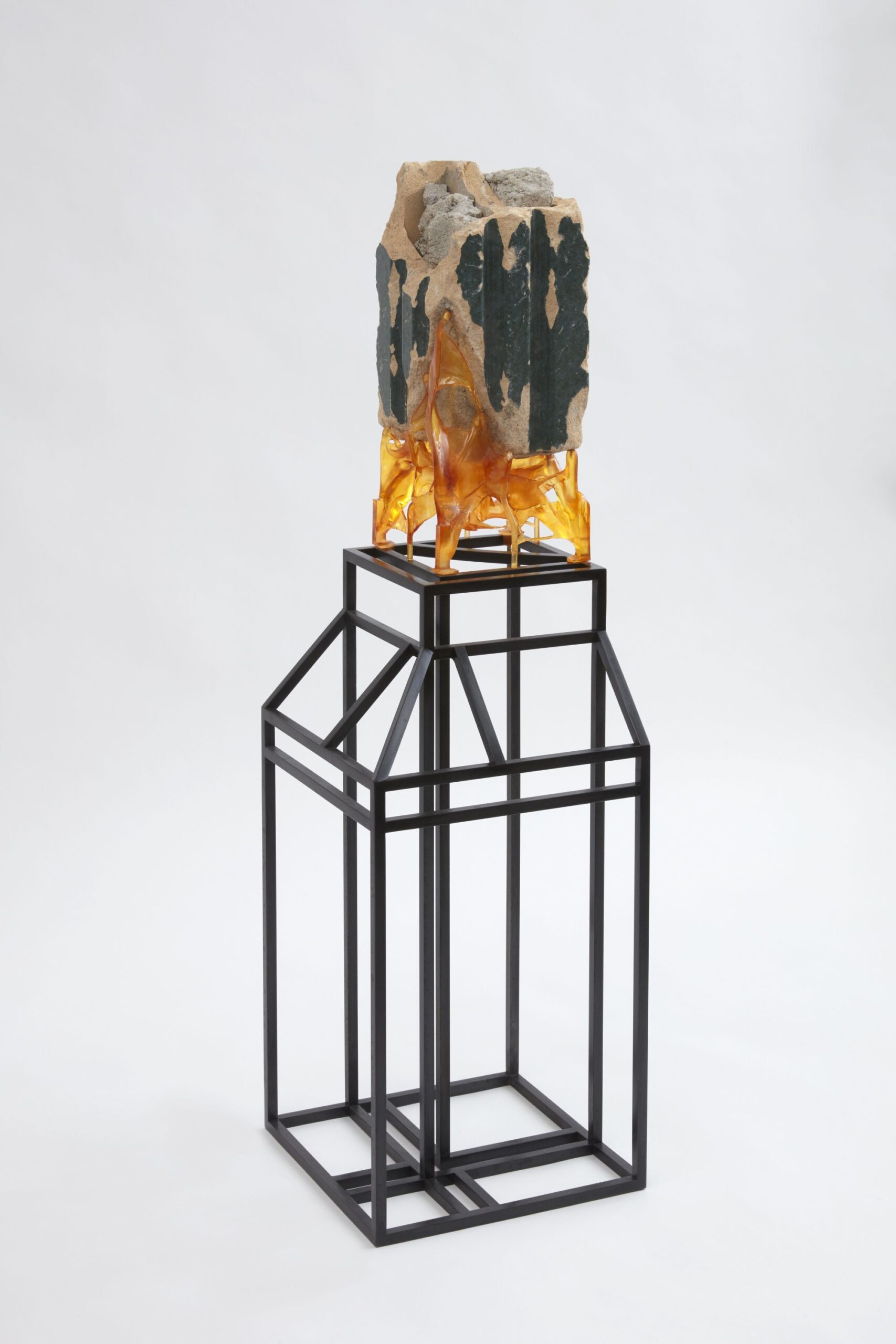 A sculpture by Los Angeles artist Cayetano Ferrer.