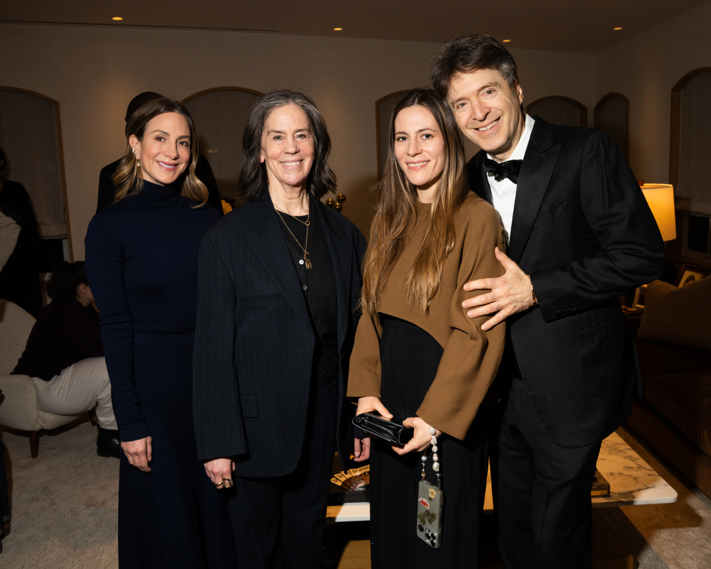 Leslie Fritz, Connie Butler, Elyse Benenson, and Lawrence Benenson