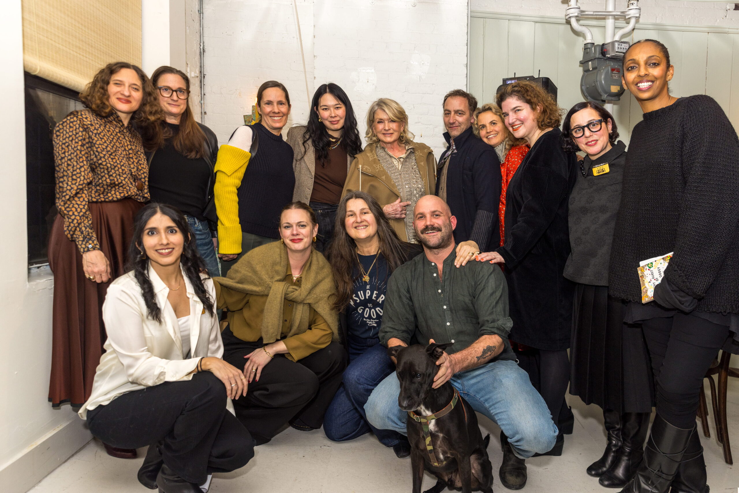 Martha Stewart, Alison Roman, Borgo owners Andrew Tarlow and Kate Huling, King owner Annie Shi